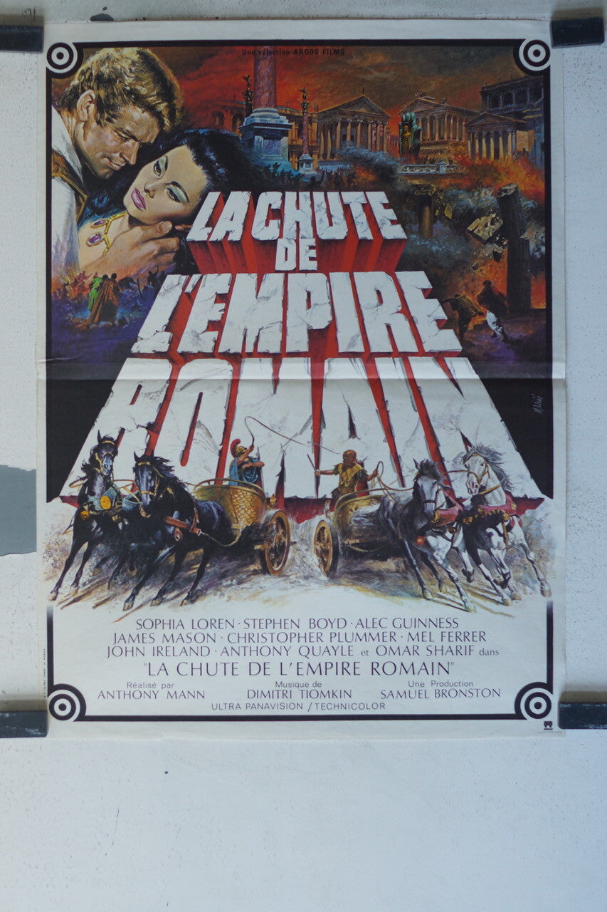 CHUTE DE L’EMPIRE ROMAIN (LA) ORIGINAL MOVIE POSTER 54X40 Sophia Loren , Stephen