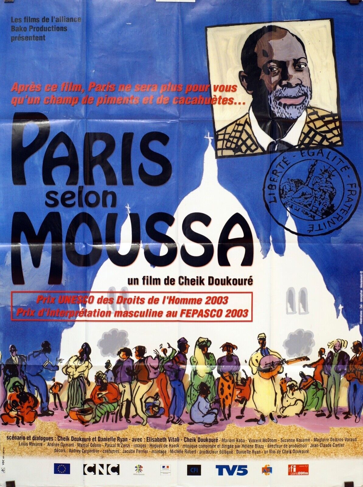 PARIS SELON MOUSSA MOVIE POSTER ORIGINAL 120x160 AGOSTINA BELL