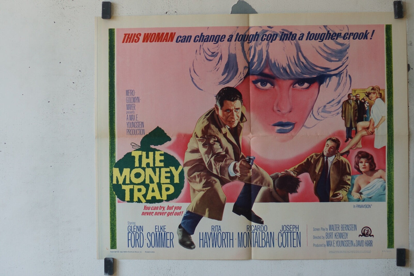 THE MONEY TRAP MOVIE POSTER ORIGINAL (56X71) Glenn Ford , Elke Sommer