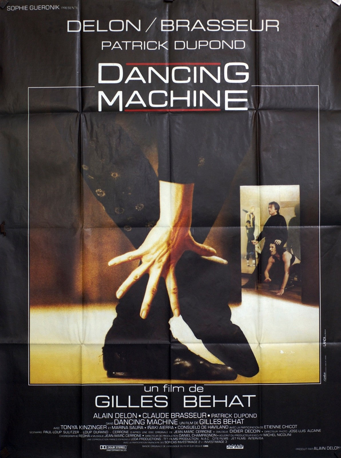 DANCING MACHINE DELON/BRASSEUR MOVIE POSTER ORIGINAL 120x160 DELON/BRASSEUR