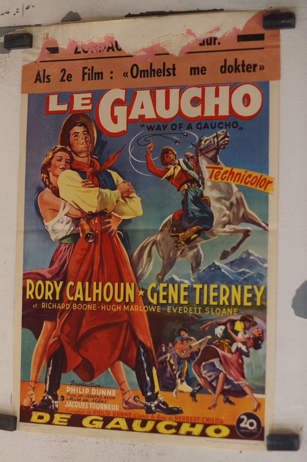GAUCHO (LE) (POSTER Belge ORIGINAL) 30x55