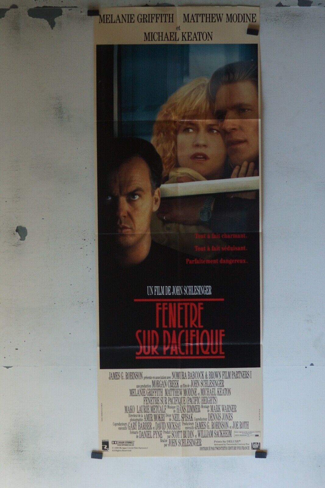 FENÊTRE SUR PACIFIQUE MOVIE POSTER ORIGINAL 60x160 MERLANIE GRIFFITH