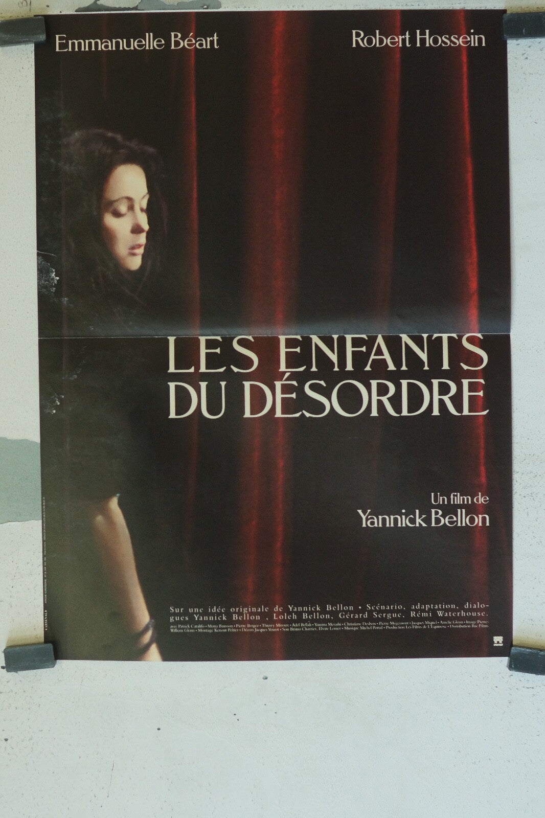 LES ENFANTS DU DÉSORDRE ORIGINAL 40x60 EMMANUELLE BEART, ROBERT HOSSEIN