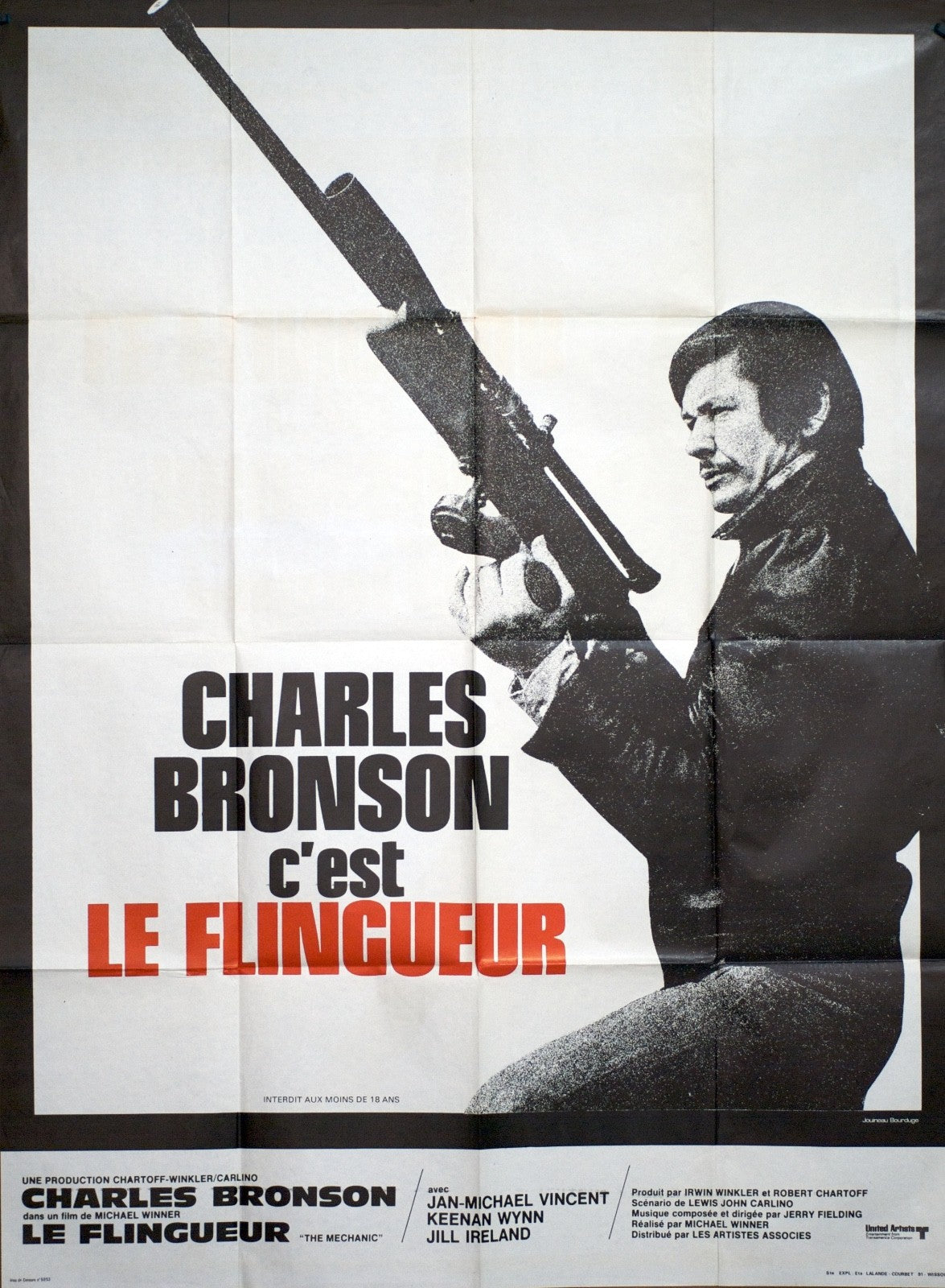 LE FLINGUEUR CHARLES BRONSON MOVIE POSTER ORIGINAL 120x160