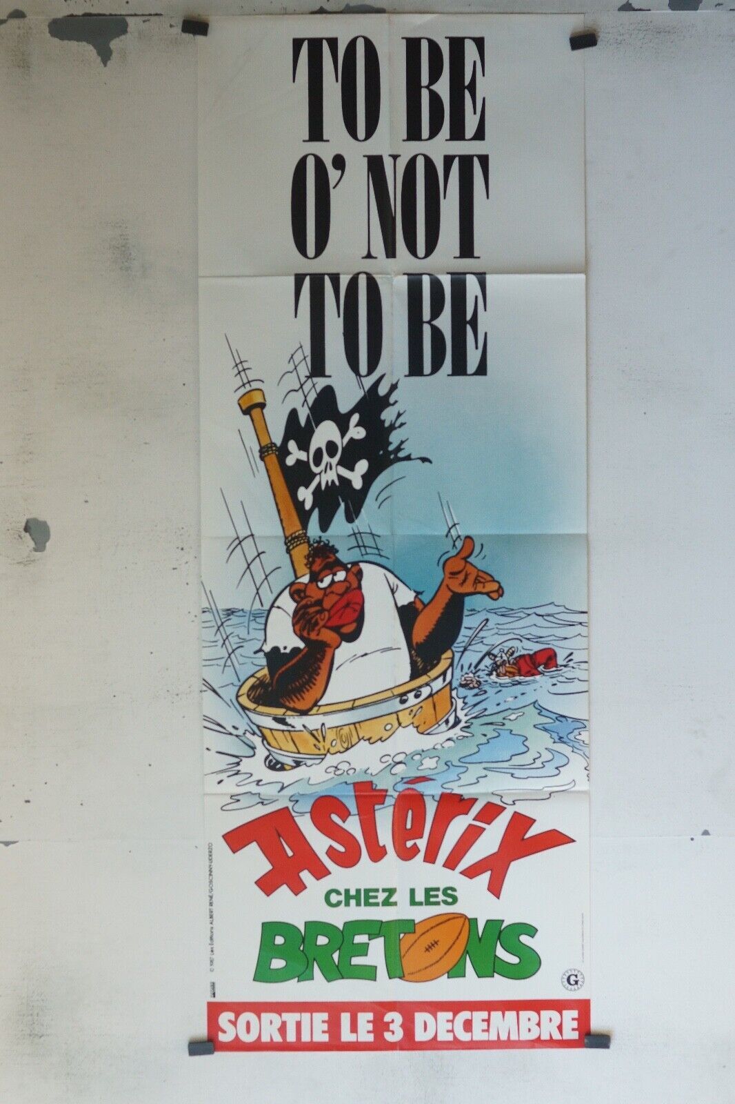 TO BE O NOT TO BE “ASTÉRIX CHEZ LES BRETONS”POSTER ORIGINAL 60x160