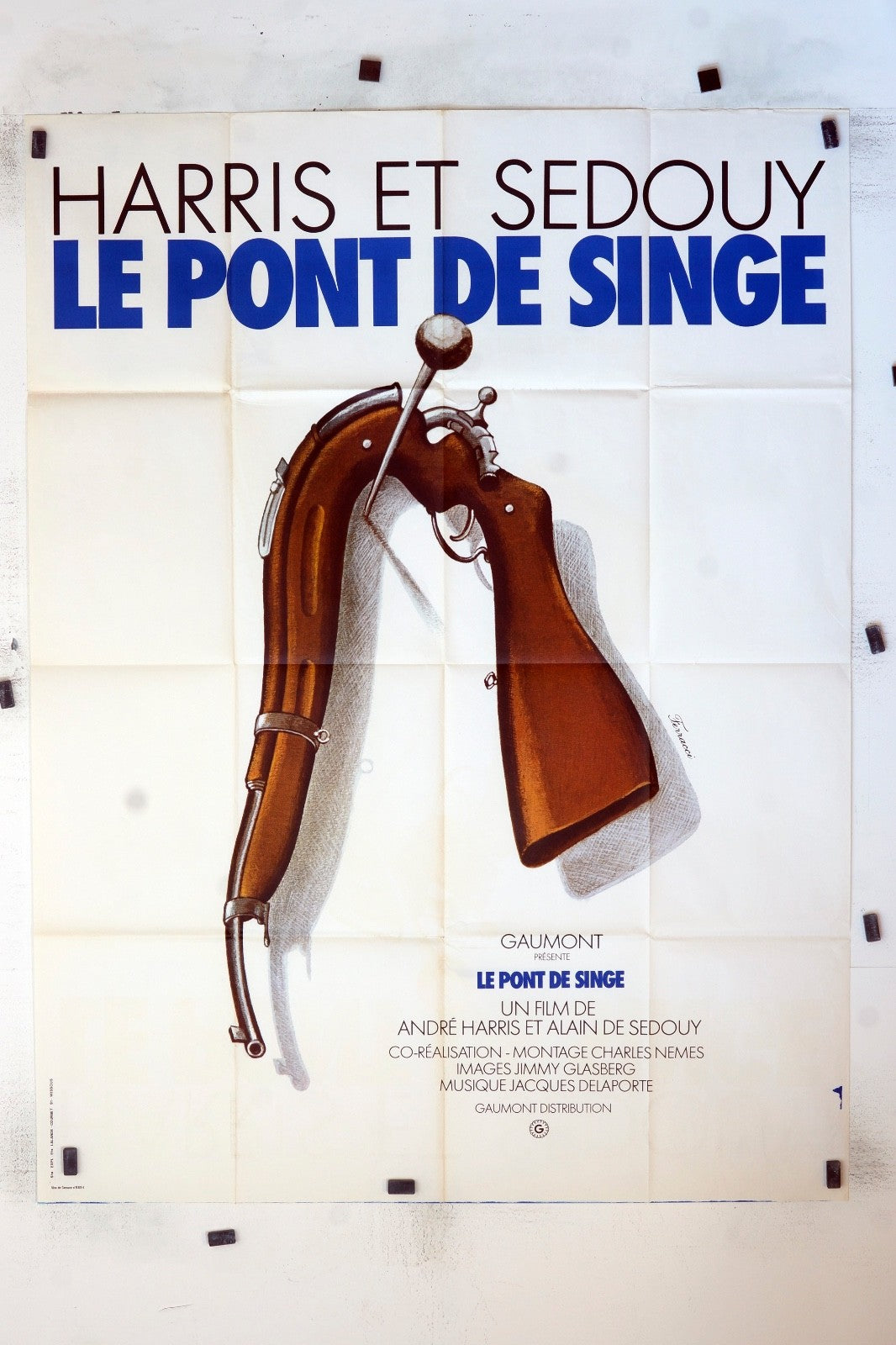 LE POINT DE SINGE HARRIS ET SEDOUY ORIGINAL MOVIE POSTER 120x160