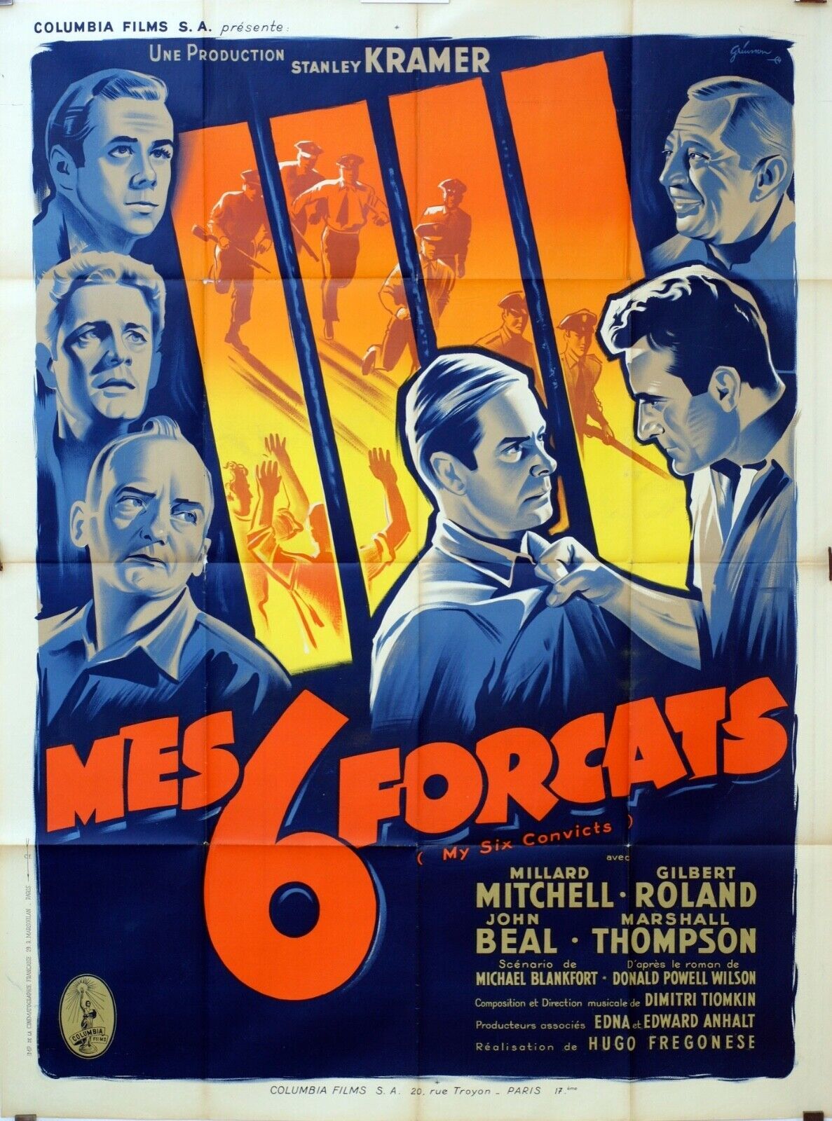 MES 6 FORCATS MOVIE POSTER 120x160 MILLARD MITCHELL