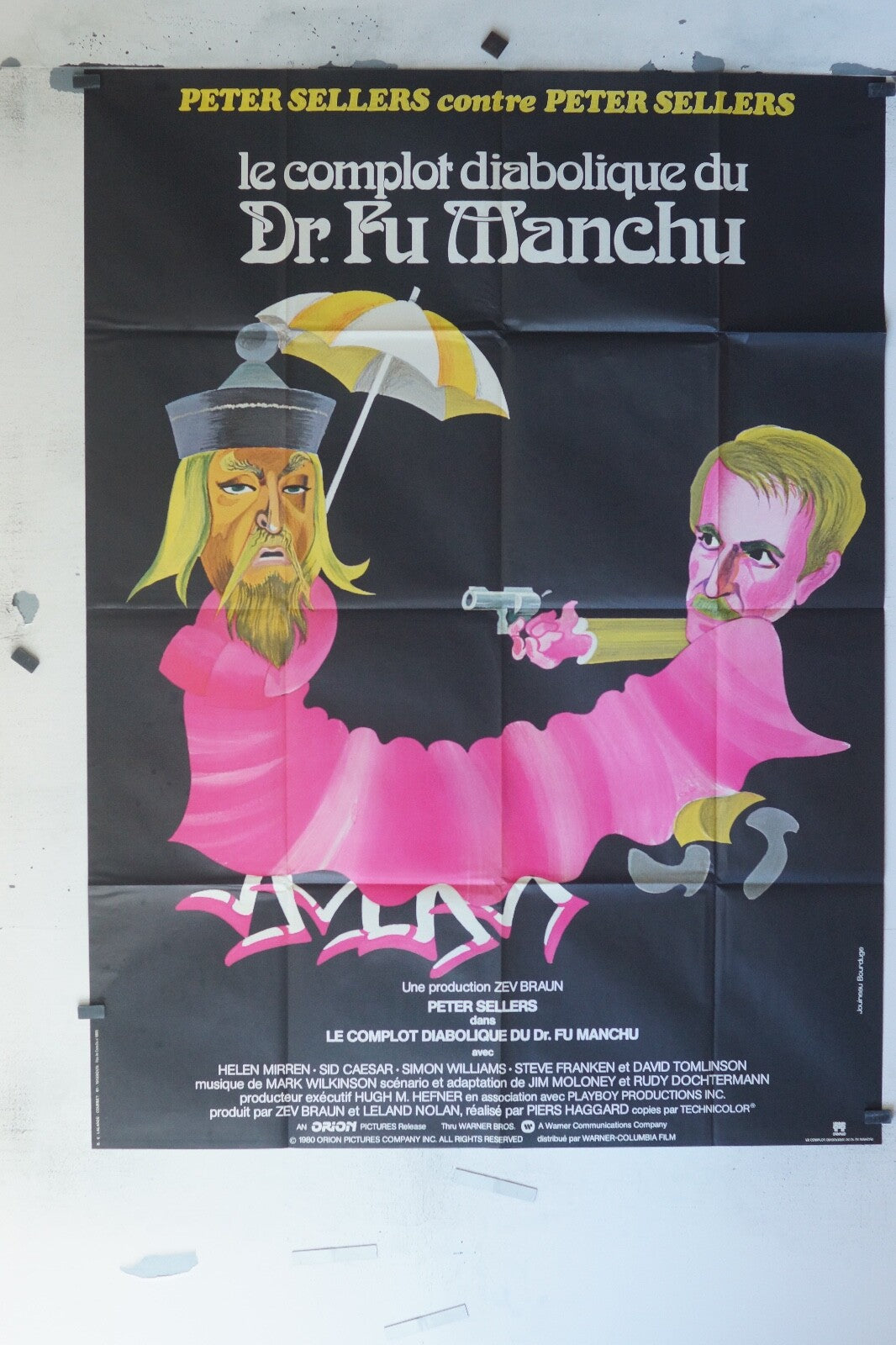LE COMPLOT DIABOLIQUE DU DR FU MANCHU MOVIE POSTER ORIGINAL 120x160 PETER SELLER