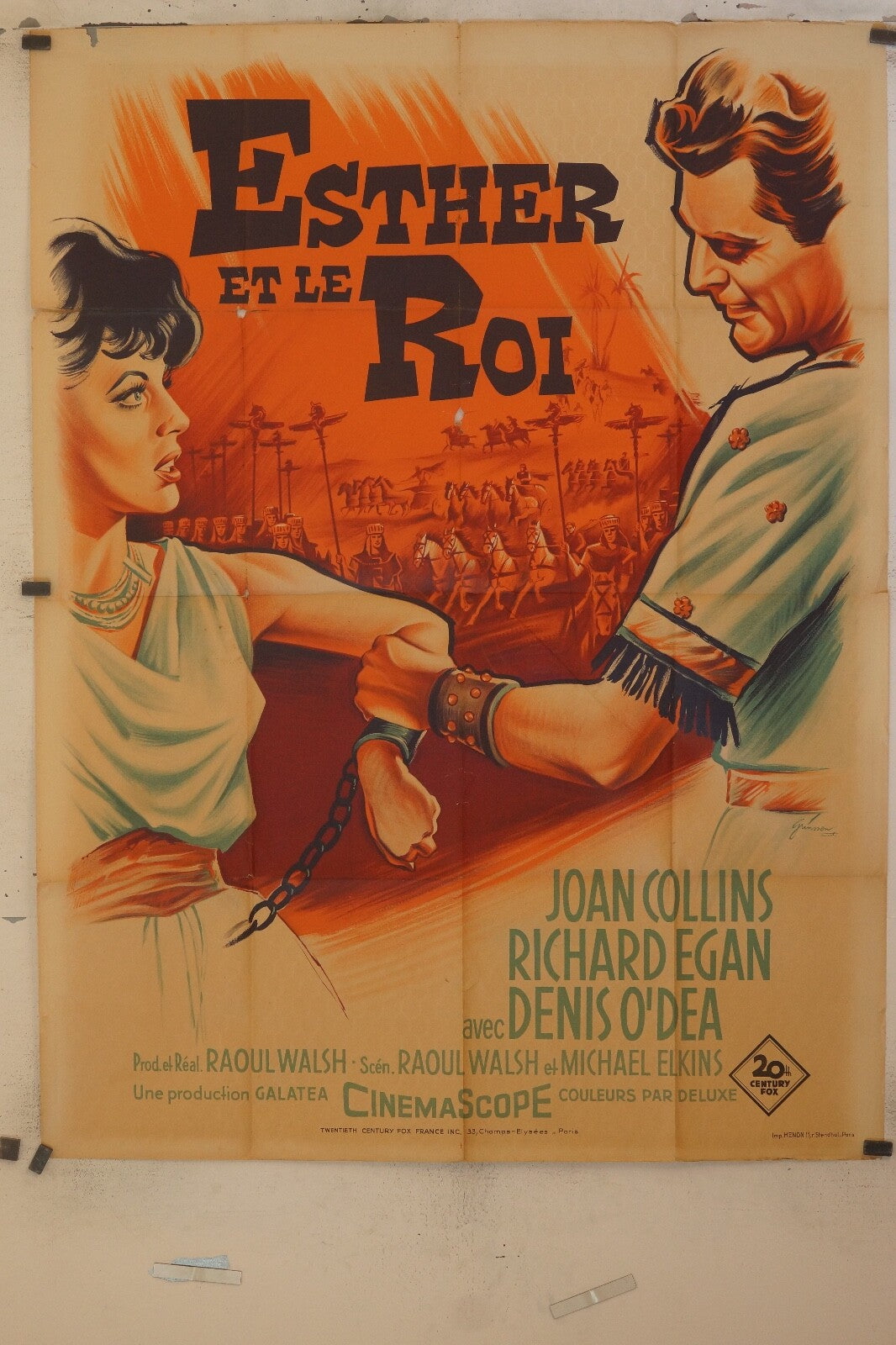 ESTHER ET LE ROI 120x160 JOAN COLLINS – RICHARD EGAN