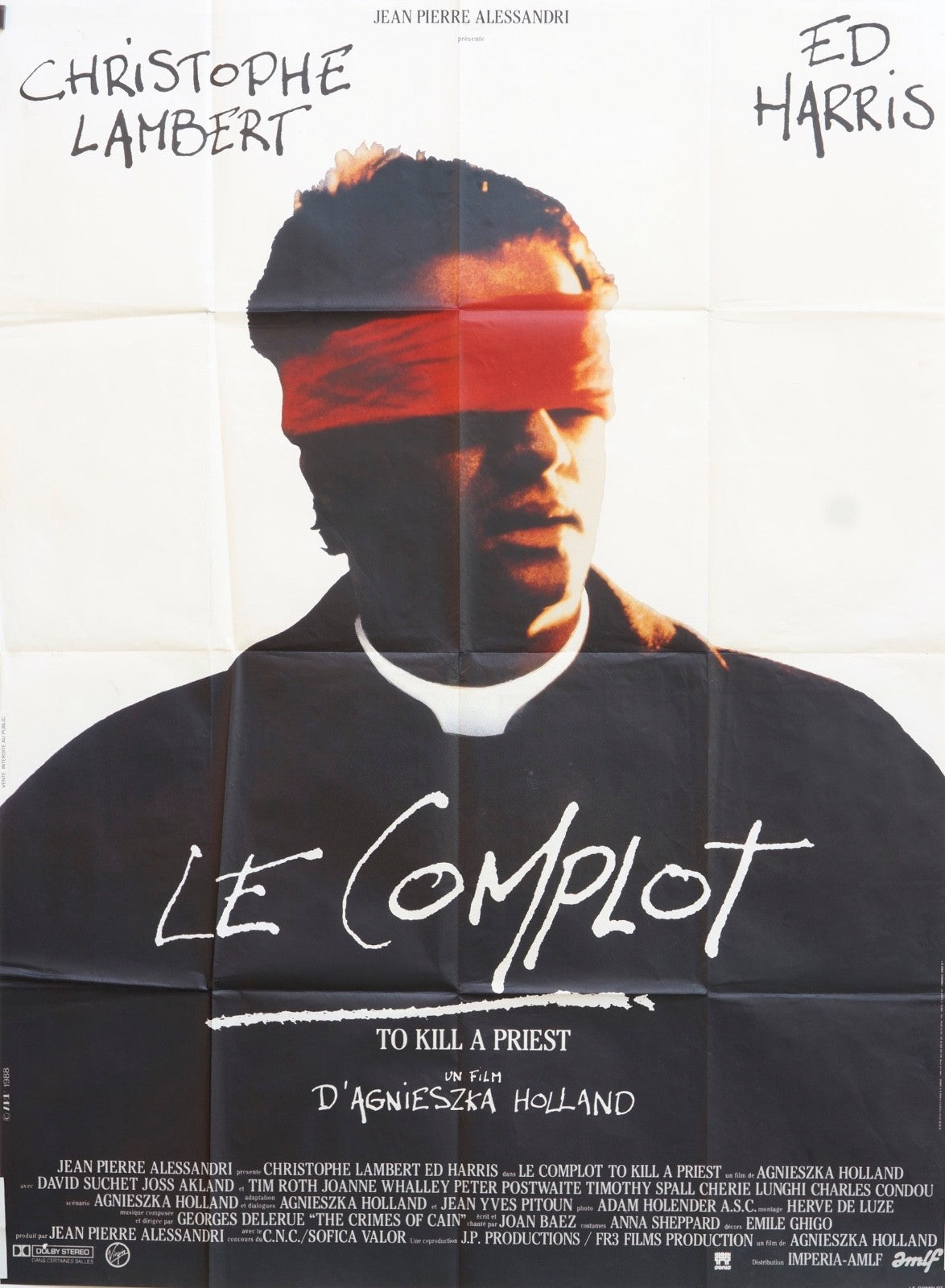 LE COMPLOT CHRISTOPHE LAMBERT MOVIE POSTER ORIGINAL 120x160