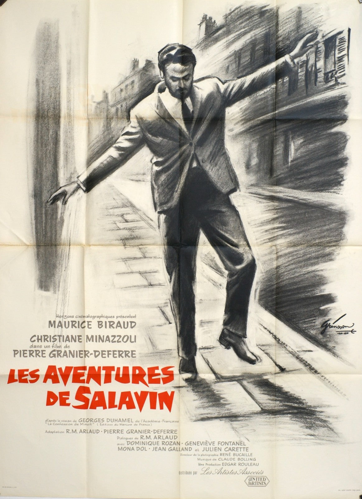 LES AVENTURES DE SALAVIN MOVIE POSTER ORIGINAL 120x160, MAURICE BIRAUD