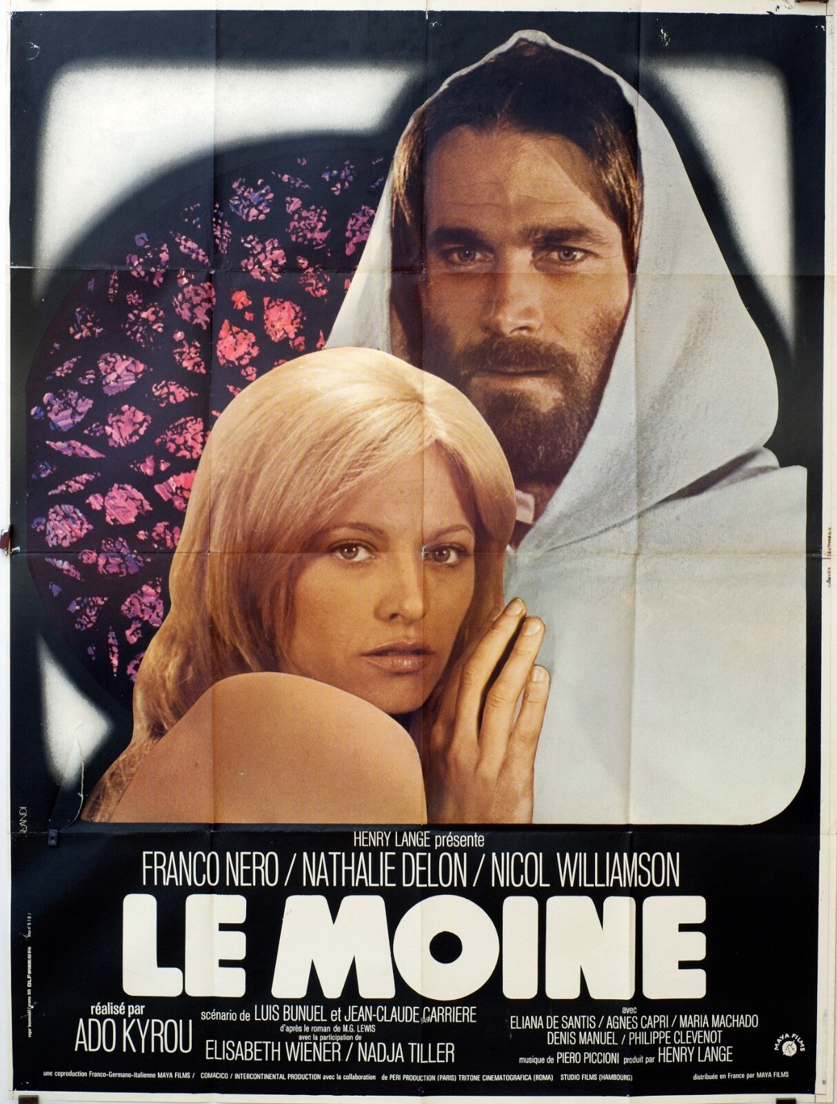 LE MOINE MOVIE POSTER ORIGINAL 120x160 FRANCO NERO