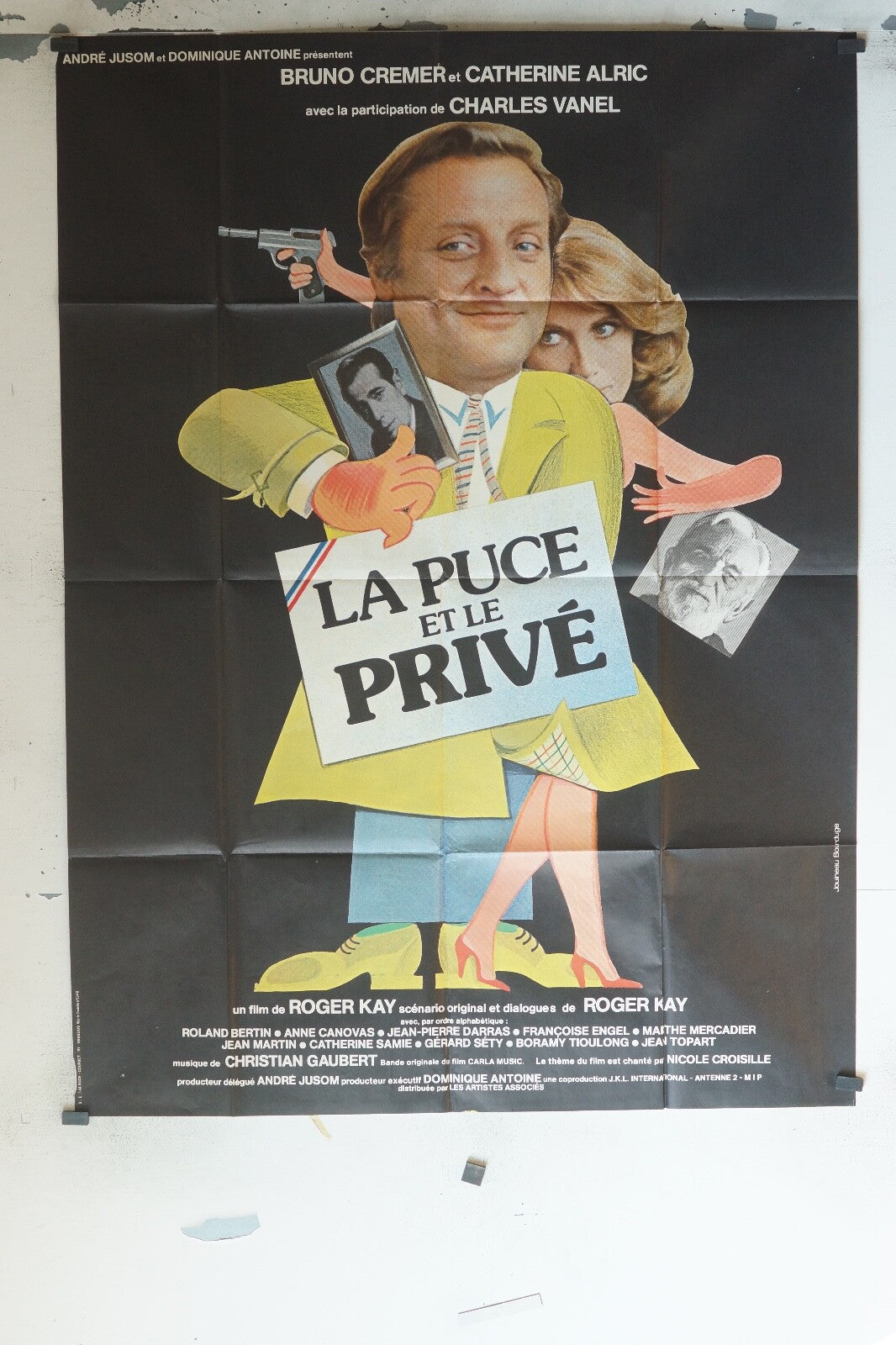 LA PUCE ET LE PRIVÉ MOVIE POSTER ORIGINAL 120x160 BRUNO CREMER