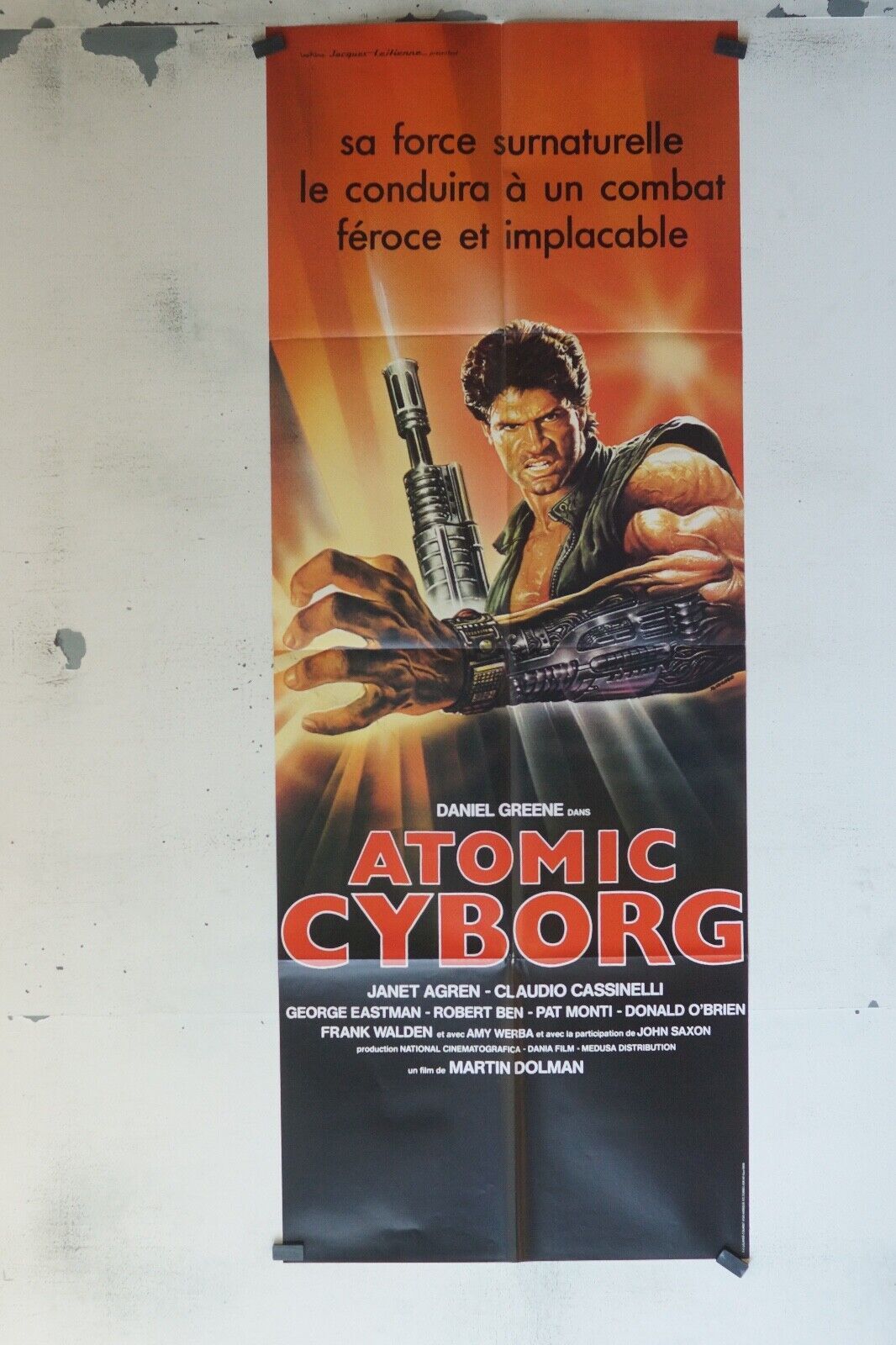 ATOMIC CYBORG ORIGINAL POSTER (60X160) DANIEL GREENE