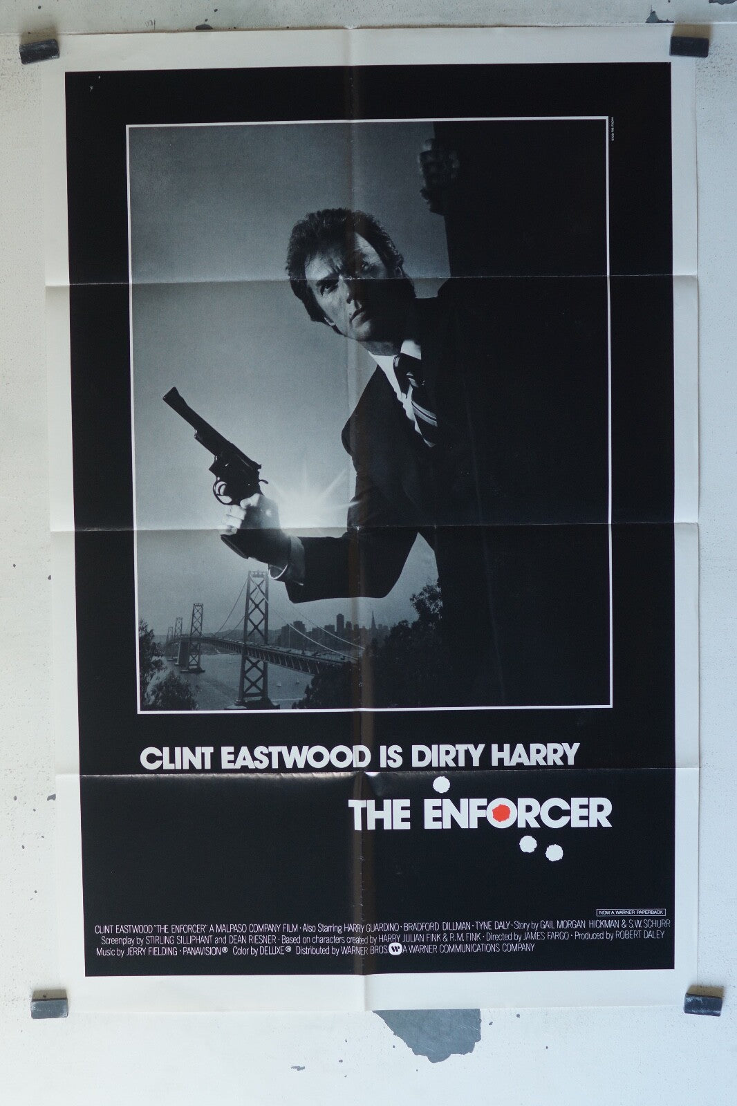THE ENFORCER MOVIE POSTER ORIGINAL 68x104 Clint Eastwood , Harry Guardino