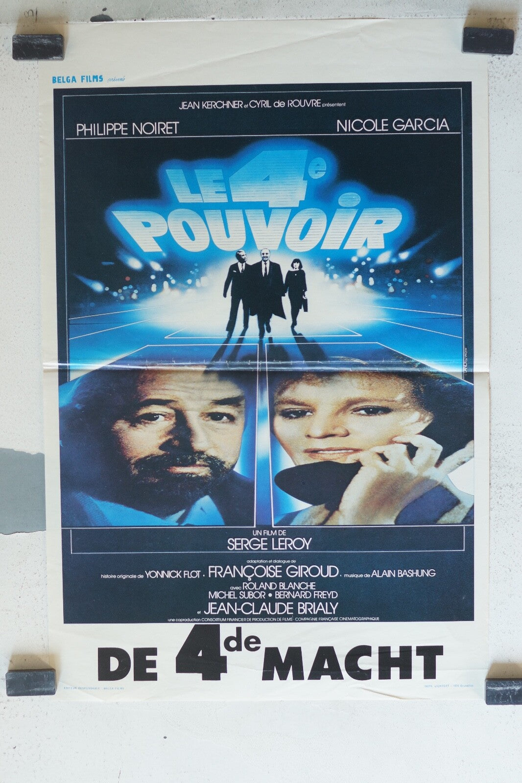 4E POUVOIR (LE) BELGE POSTER ORIGINAL 53x36 Philippe Noiret , Nicole Garcia