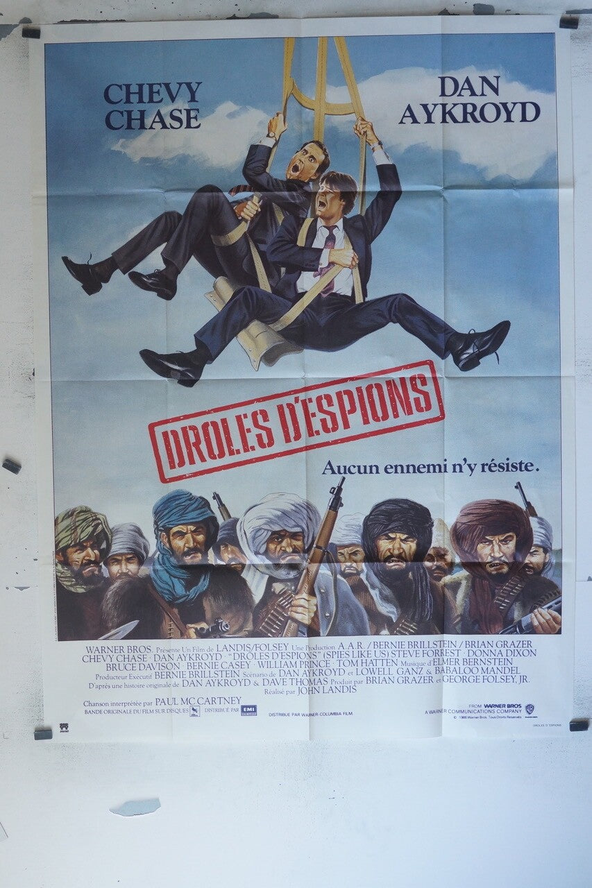 DROLES D’ESPIONS POSTER ORIGINAL 120x160 CHEVY CHASE, DAN AYKROYD
