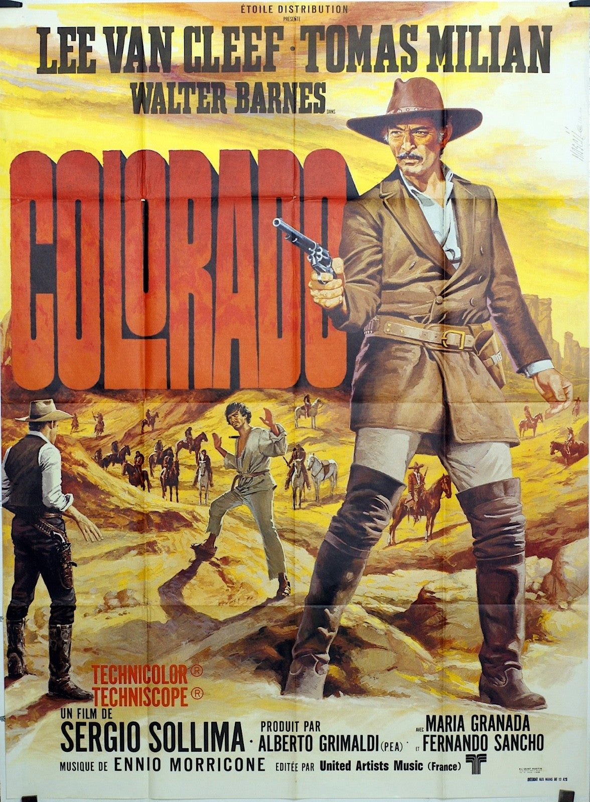 COLORADO LEE VAN CLEEF MOVIE POSTER ORIGINAL 120X160