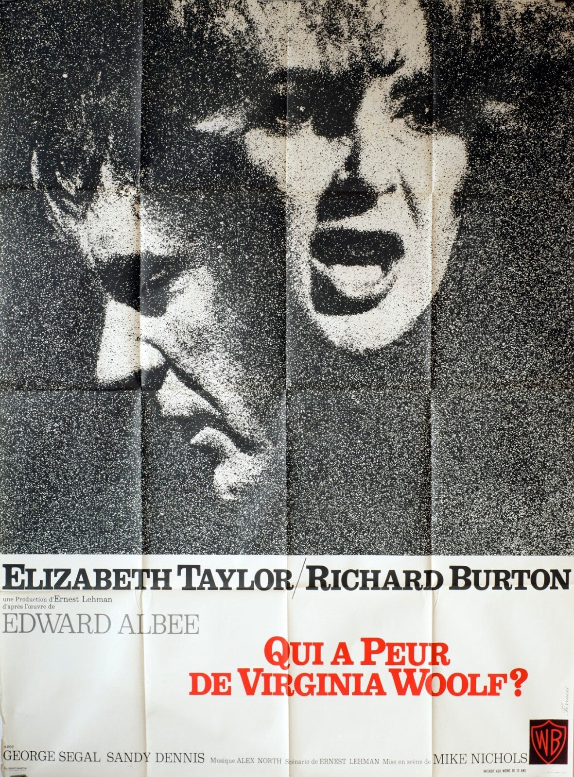 QUI A PEUR DE VIRGINIA WOOLF ? MOVIE POSTER 120X160 ELIZABETH TAYLOR