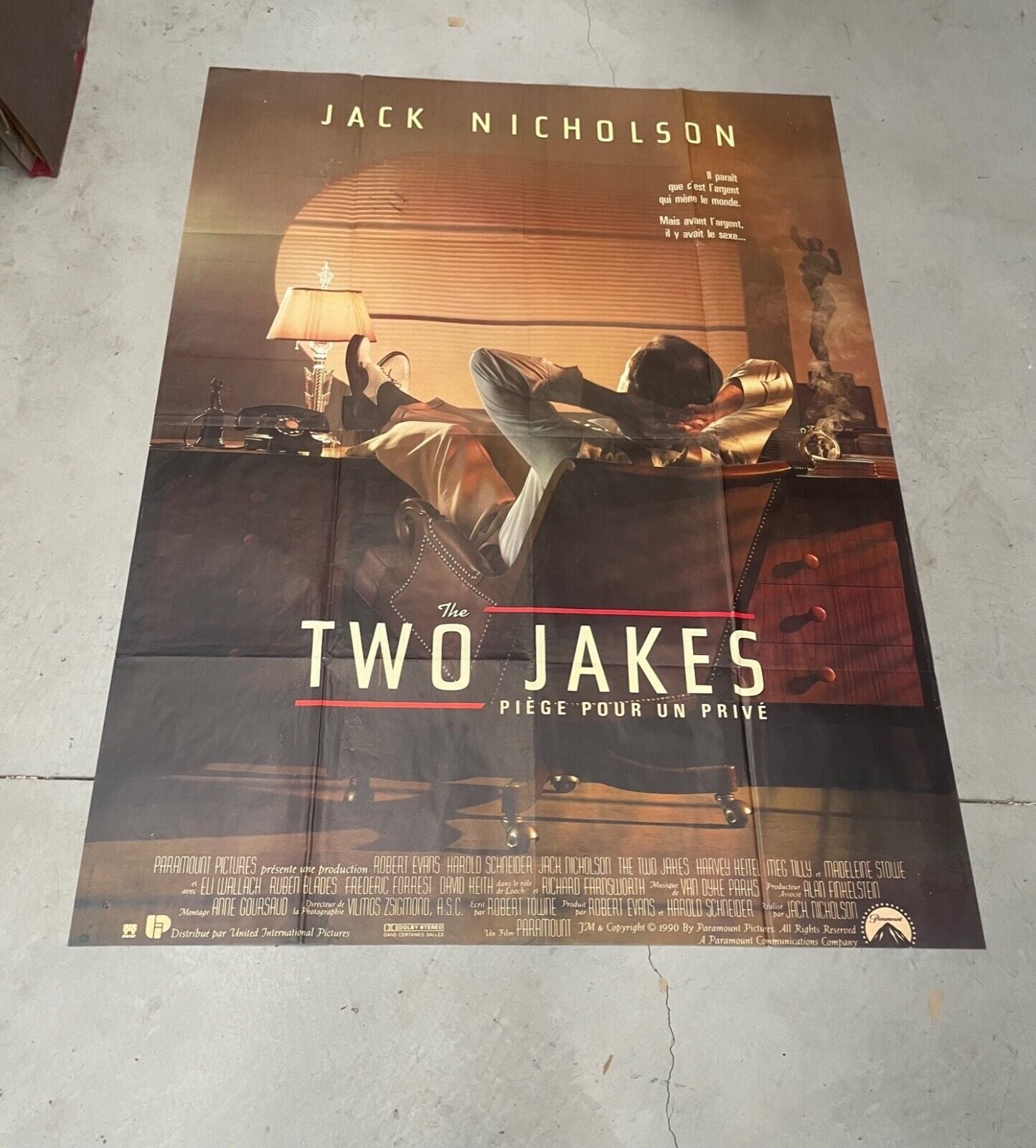 THE TWO JAKES movie poster ORIGINAL 120x160 JACK NICHOLSON