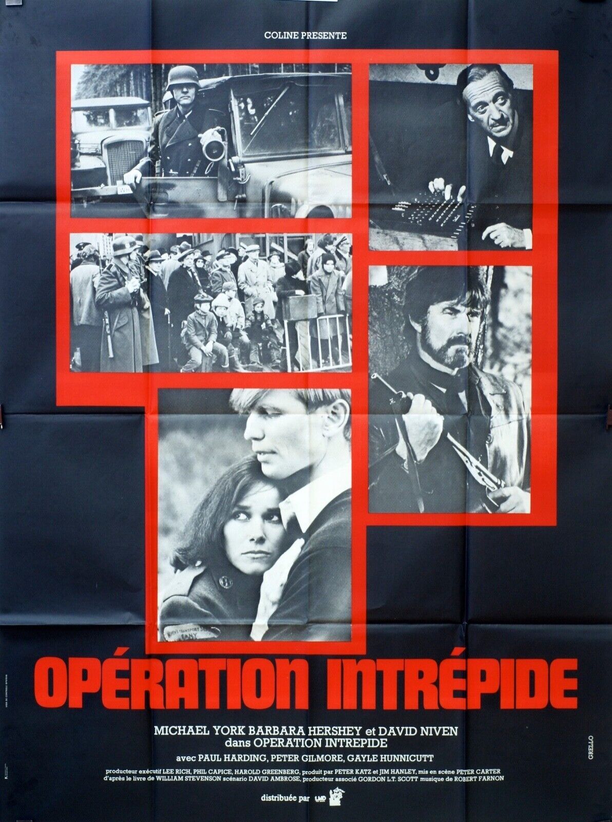 OPÉRATION INTRÉPIDE MOVIE POSTER ORIGINAL 120x160 DAVID NIVEN