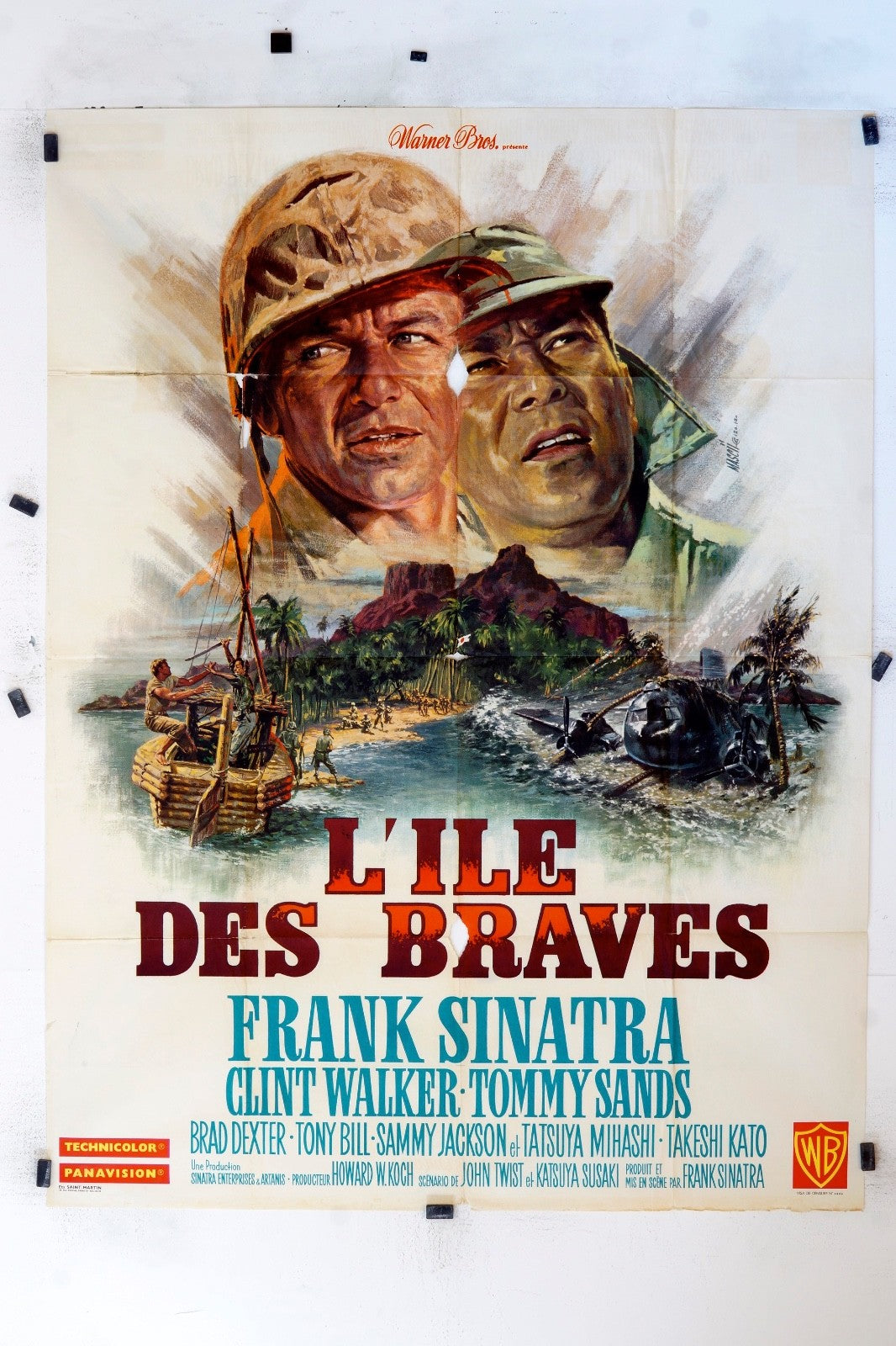 L’ILE DES BRAVES FRANK SINATRA 120X160 MOVIE POSTER ORIGINAL