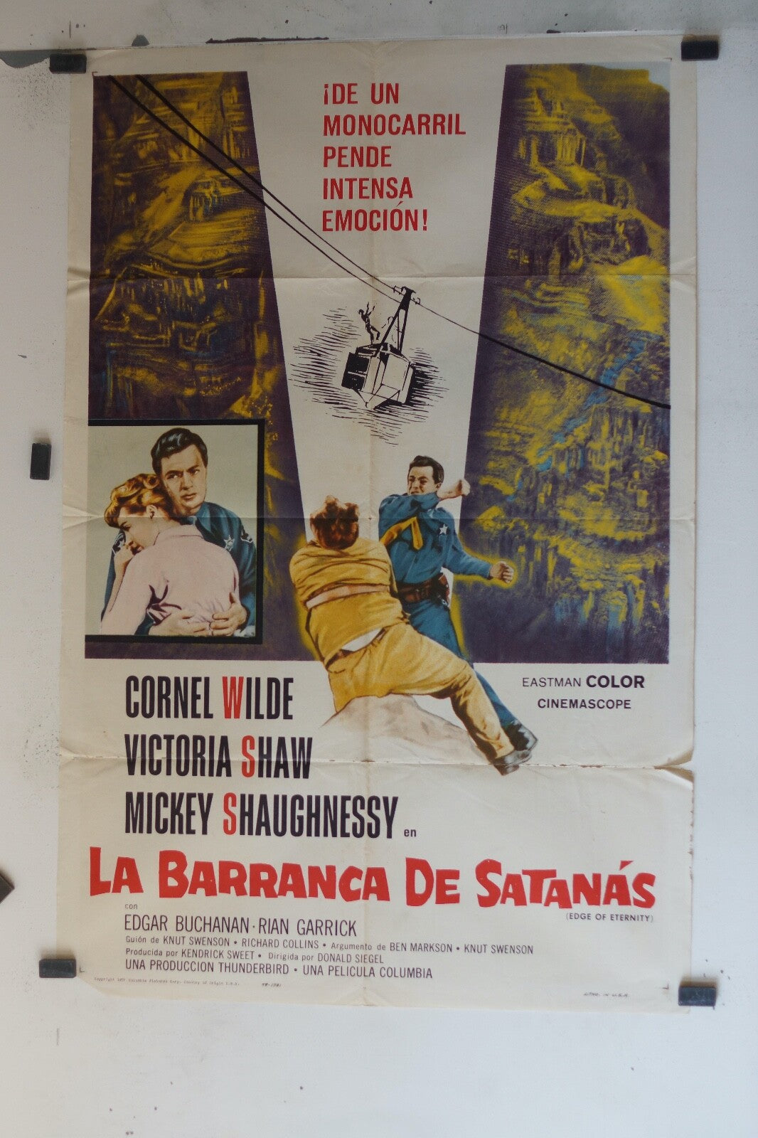 LA BARRANCA DE SATANAS (70X100)ORIGINAL MOVIE POSTER CORNEL WILDE – VICTORIA