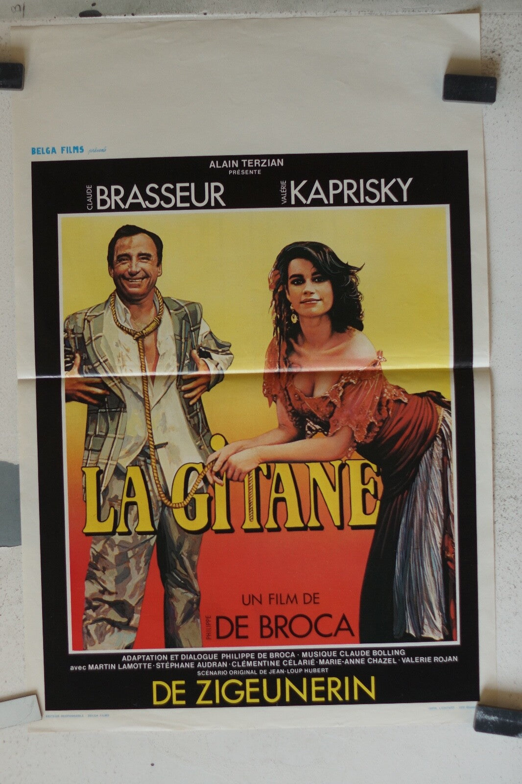 GITANE (LA) ORIGINAL MOVIE POSTER 36x55 Claude Brasseur , Valerie Kaprisky