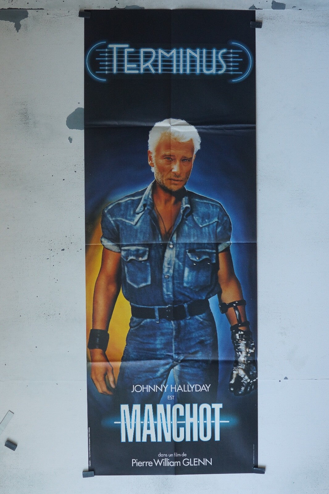 TERMINUS MOVIE POSTER ORIGINAL 60x160 JOHNNY HALLYDAY