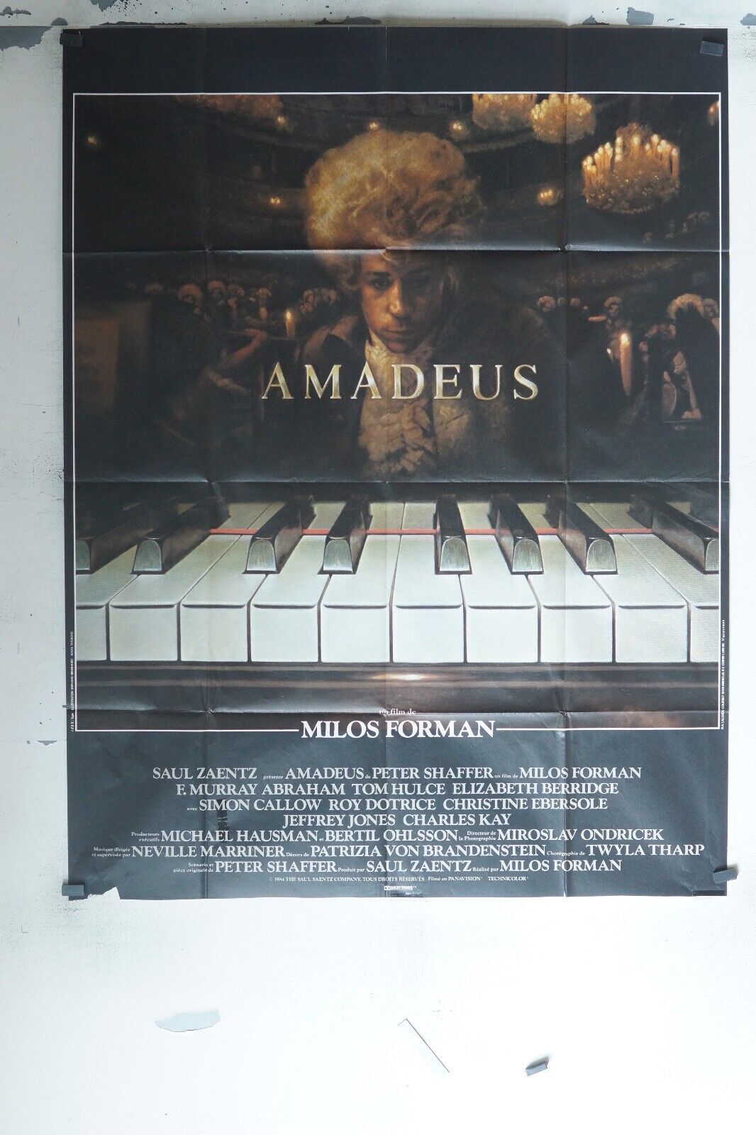 AMADEUS MOVIE POSTER ORIGINAL 120x160 SIMON CALLOW
