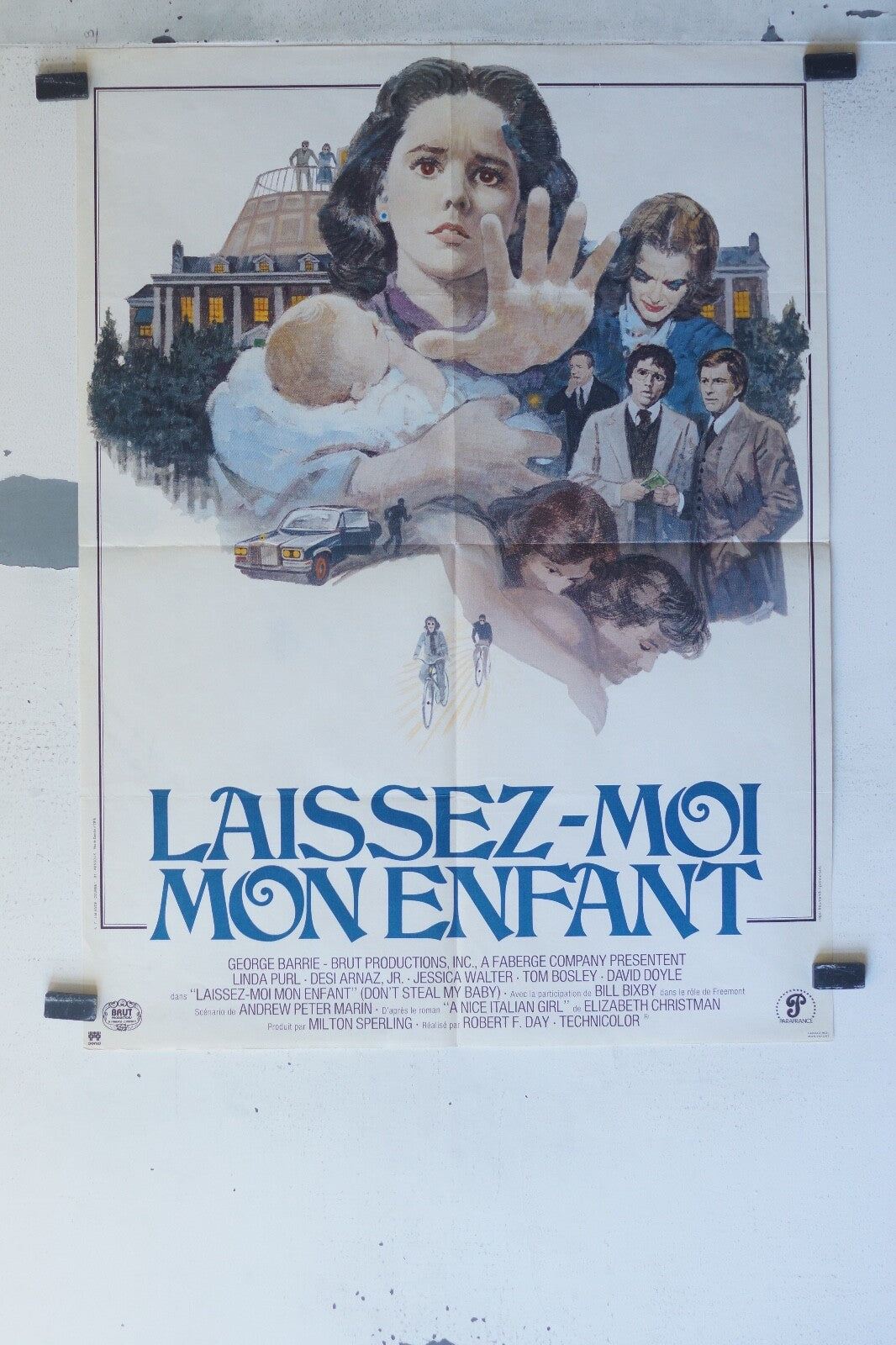 LAISSEZ-MOI MON ENFANT Movieposter ORIGINAL 60x80 George Barrie , Linda Purl