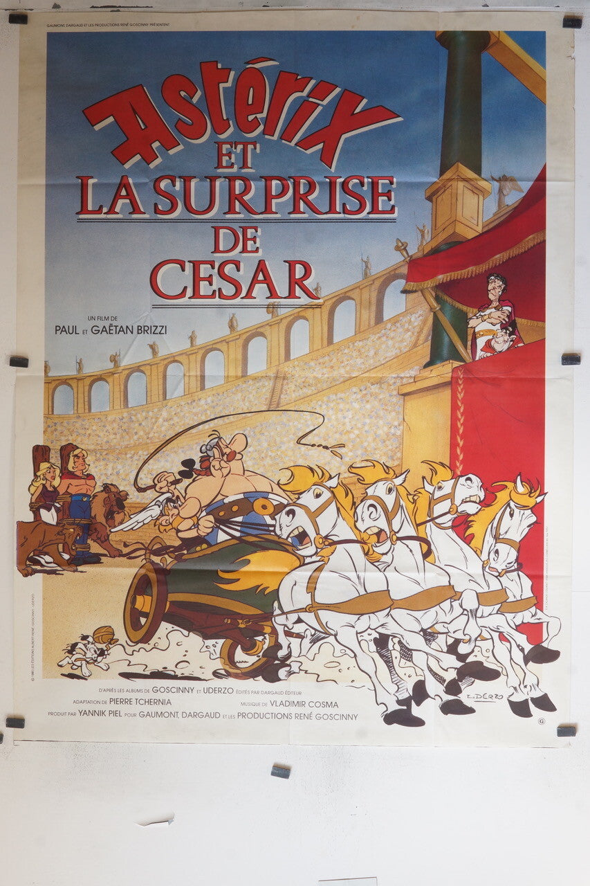 ASTERIX ET LA SURPRISE DE CESAR MOVIE POSTER ORIGINAL, ROGER CAREL, TORNADE