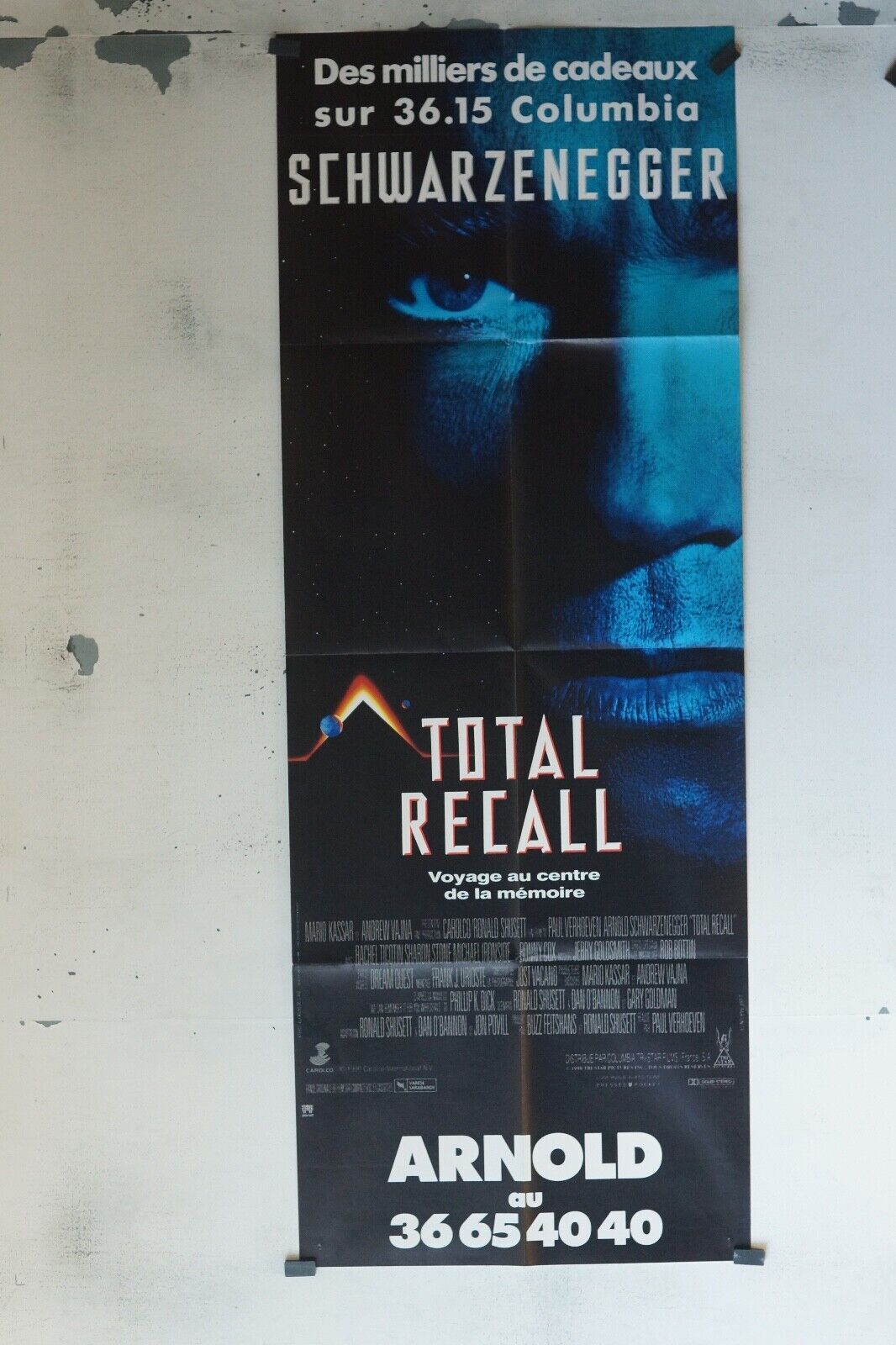 TOTAL RECALL POSTER ORIGINAL 60x160 JEAN SOREL