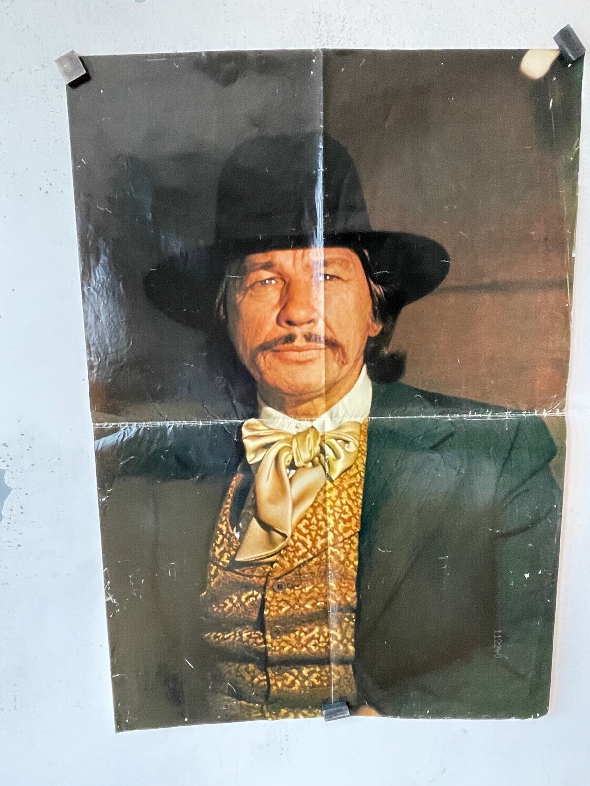 PORTRAIT CHARLES BRONSON MOVIE POSTER ORIGINAL (60X80) CHARLES BRONSON BON ETAT