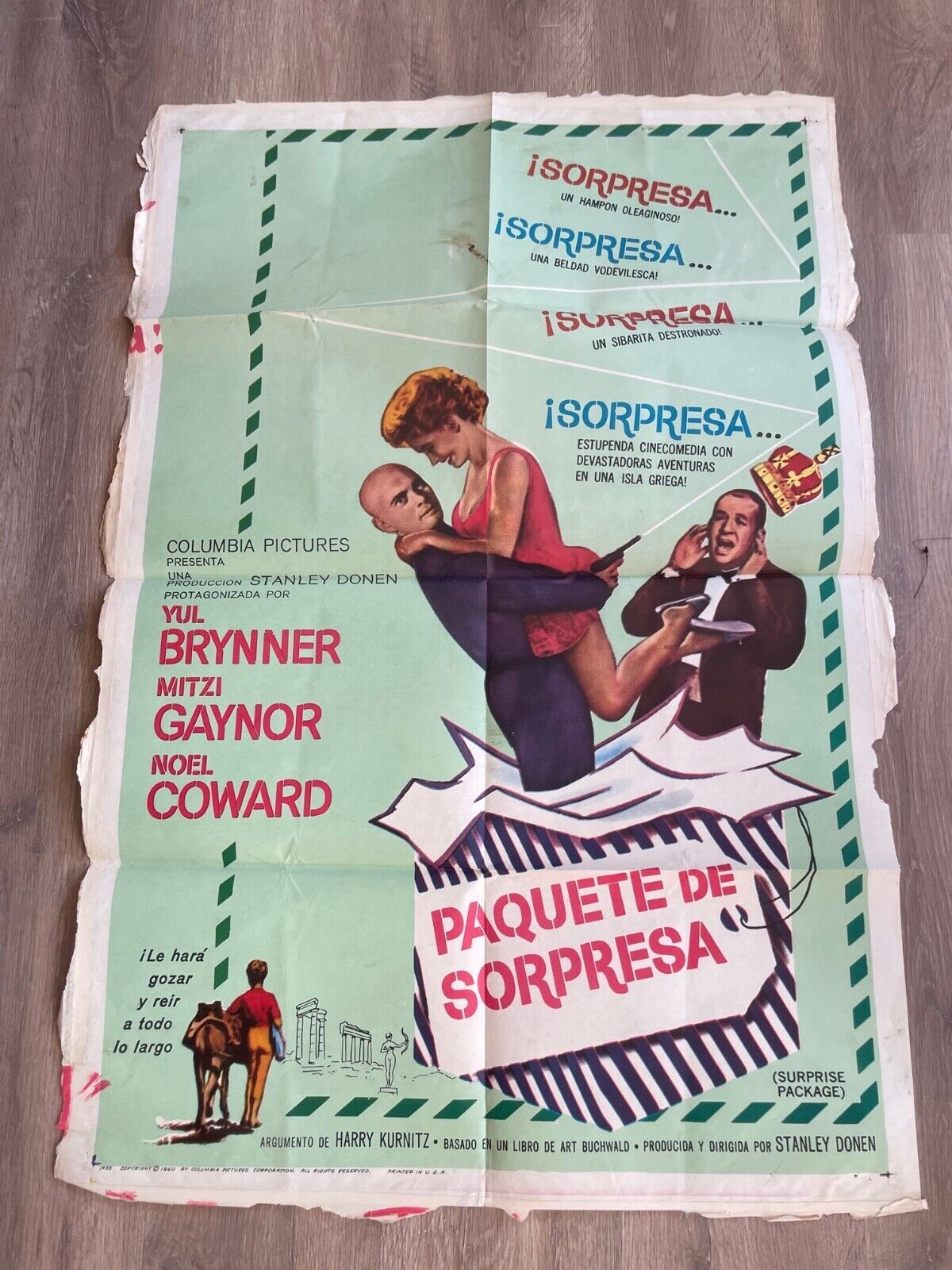 PAQUETE DE SORPRESA 70X100 original YUL BRYNNER