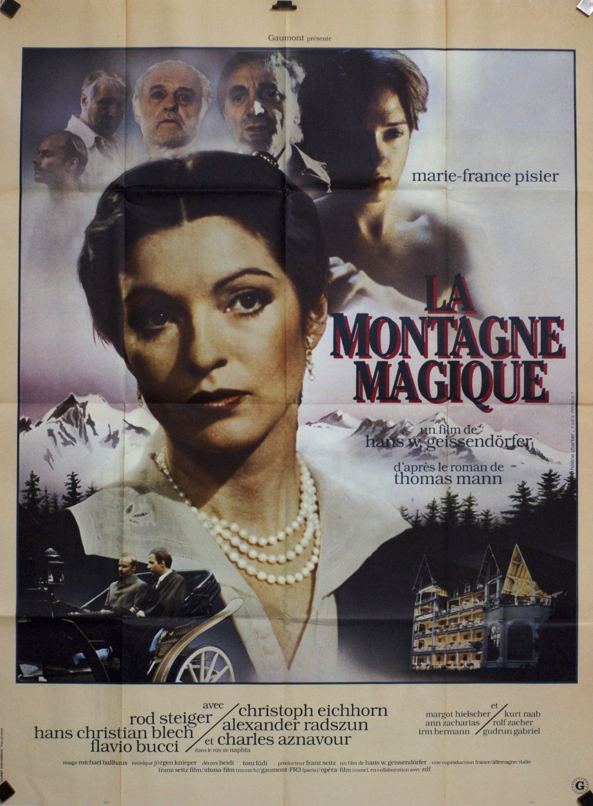 LA MONTAGNE MAGIQUE RED STEIGER MOVIE POSTER ORIGINAL 120x160