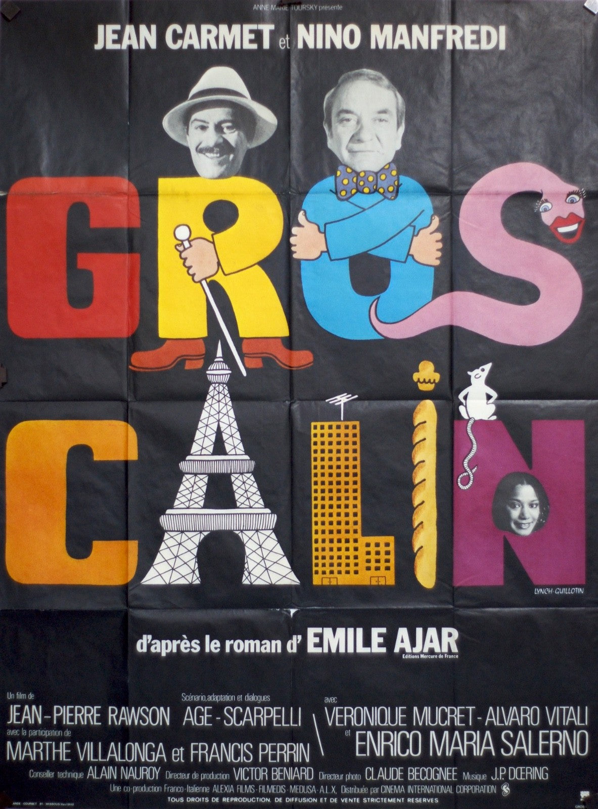 GROS CALIN JEAN CARMET MOVIE POSTER ORIGINAL 120x160