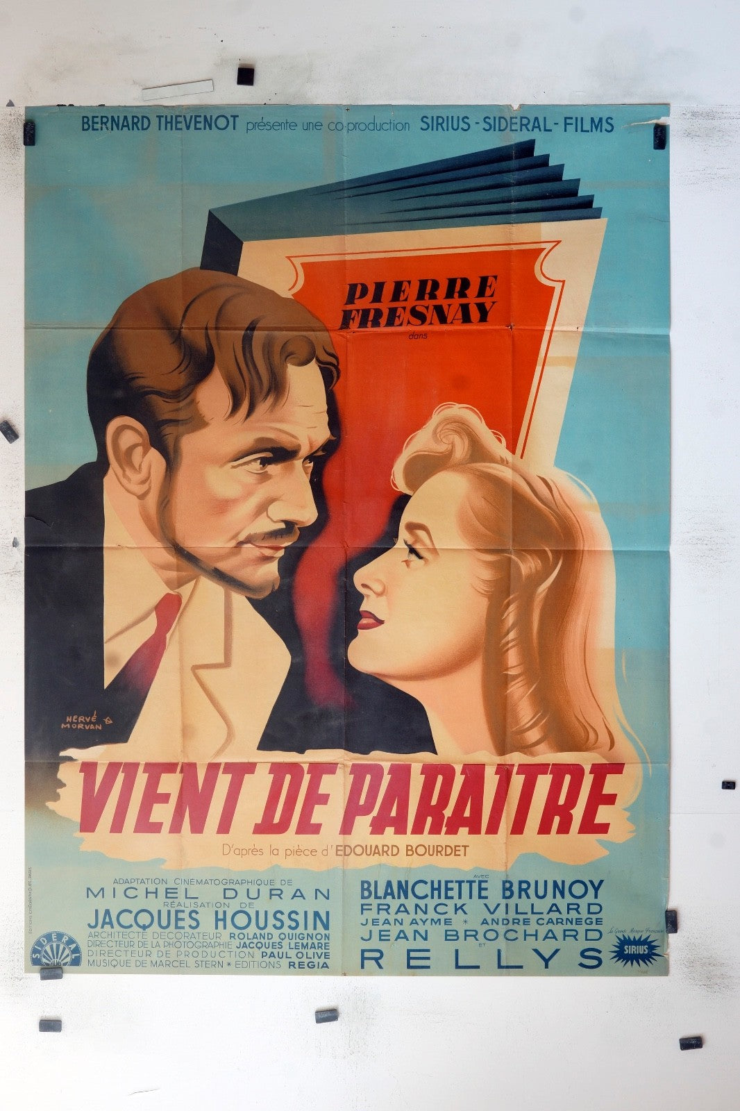 VIENT DE PARÂITRE PIERRE FRESNAY MOVIE POSTER ORIGINAL (120x160)