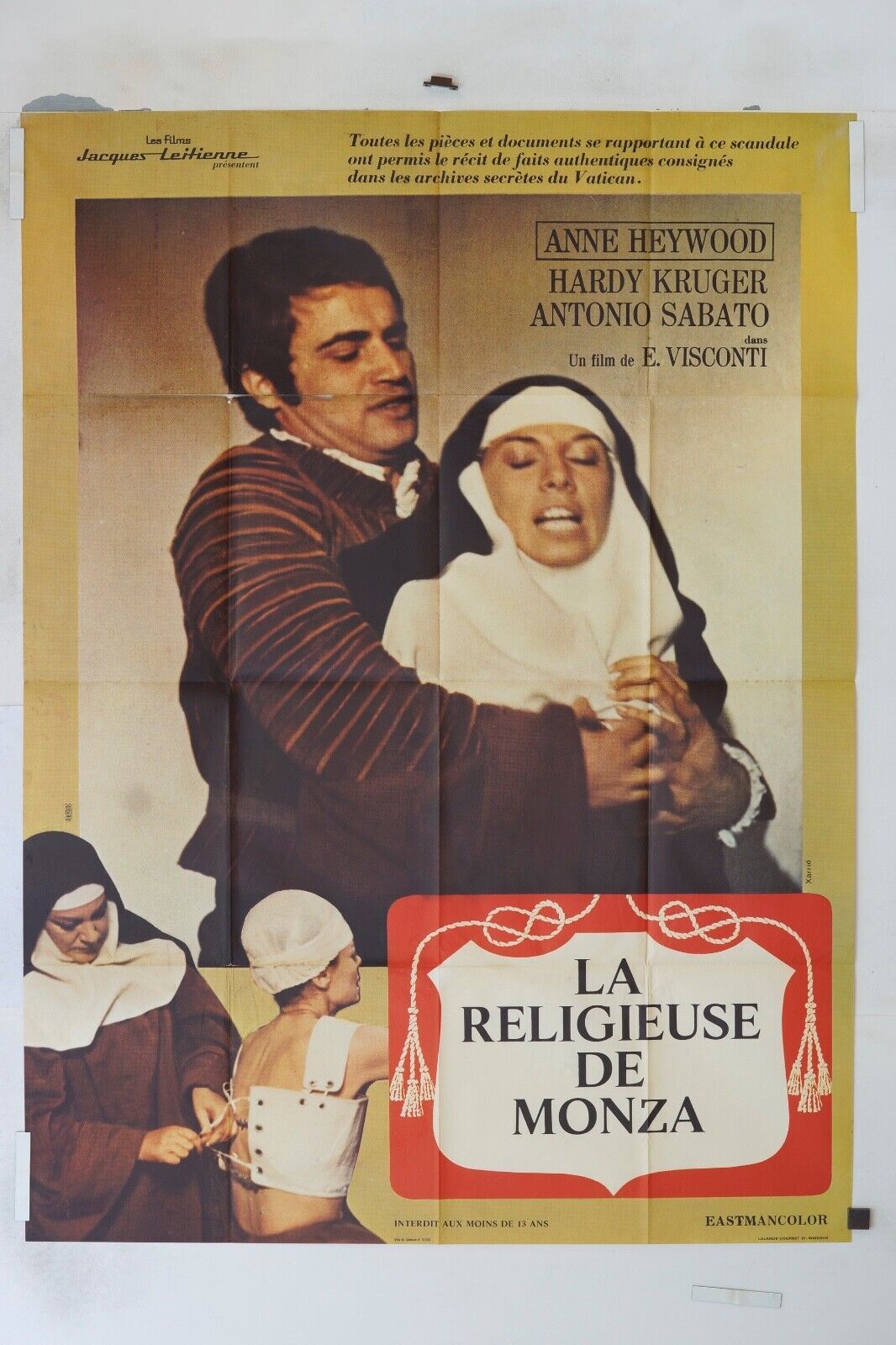 LA RELIGIEUSE DE MONZA ORIGINAL MOVIE POSTER 120x160 ANNE HEYWOOD