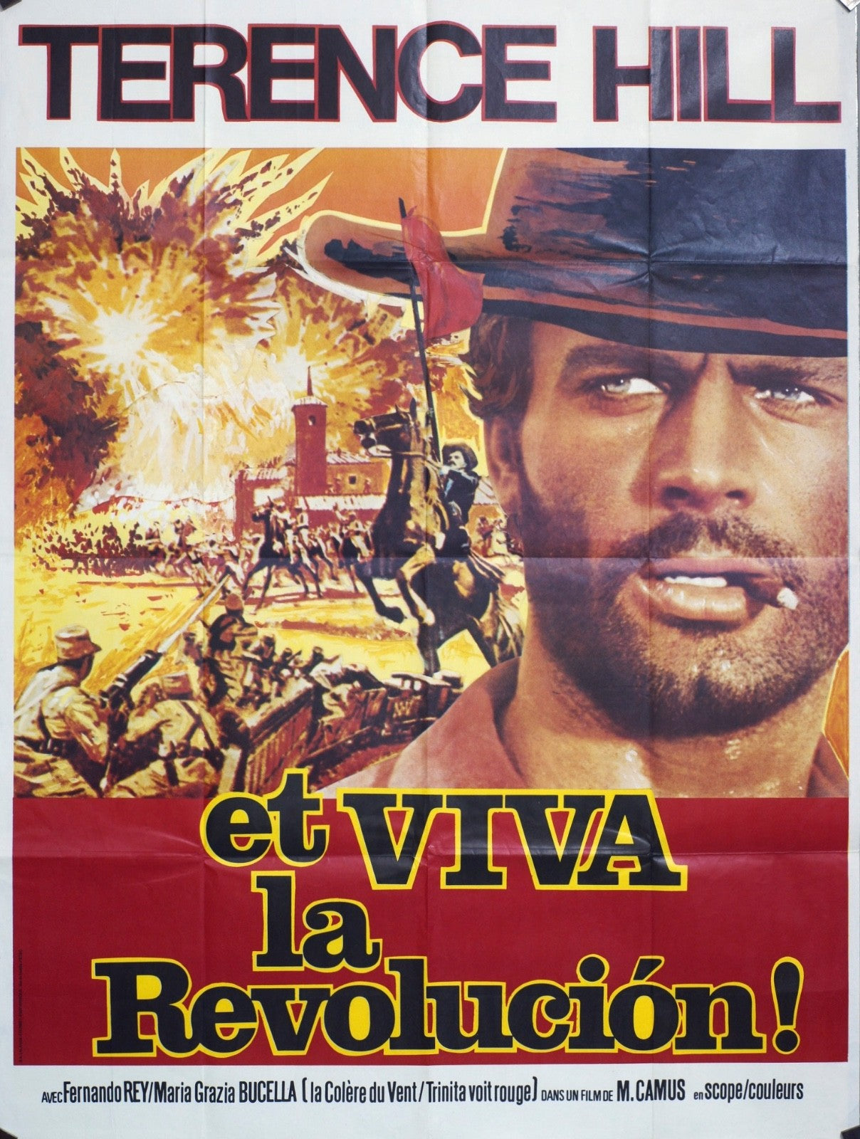 ET VIVA LA RÉVOLUTION TERENCE HILL POSTER ORIGINAL 120x160