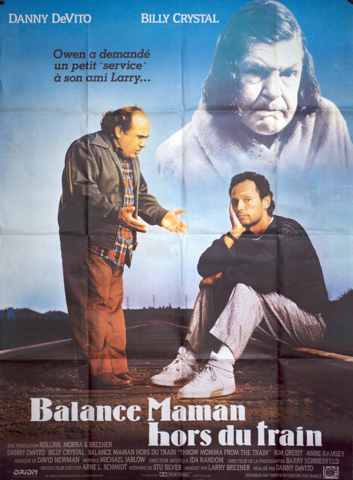 BALANCE MAMAN HORS DU TRAIN DANNY DEVITO POSTER ORIGINAL120x160 Françoise Arnoul