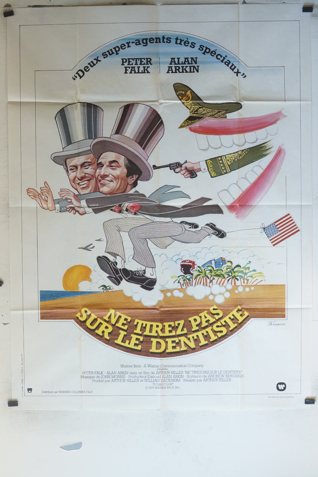 NE TIREZ PAS SUR LE DENTISTE ORIGINAL MOVIE POSTER 120x160 Peter Falk
