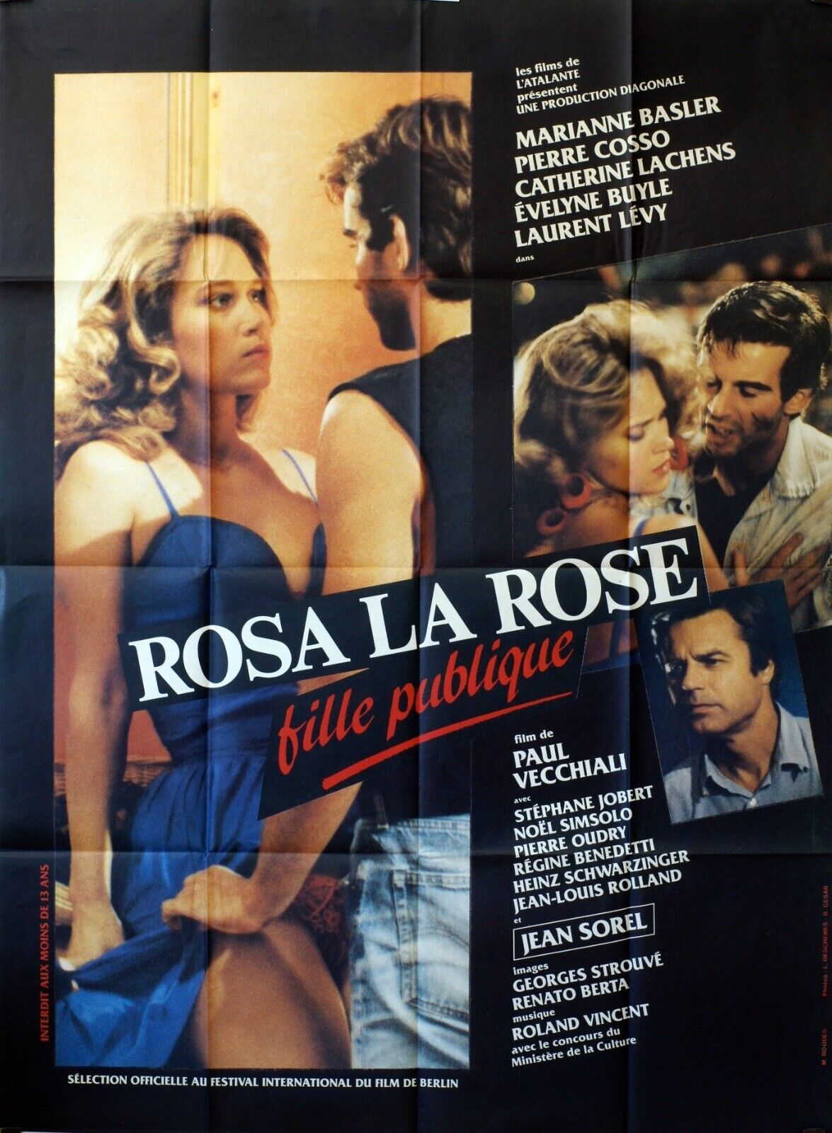 ROSA LA ROSE MOVIE POSTER ORIGINAL 120x160 MARIANNE BASLER