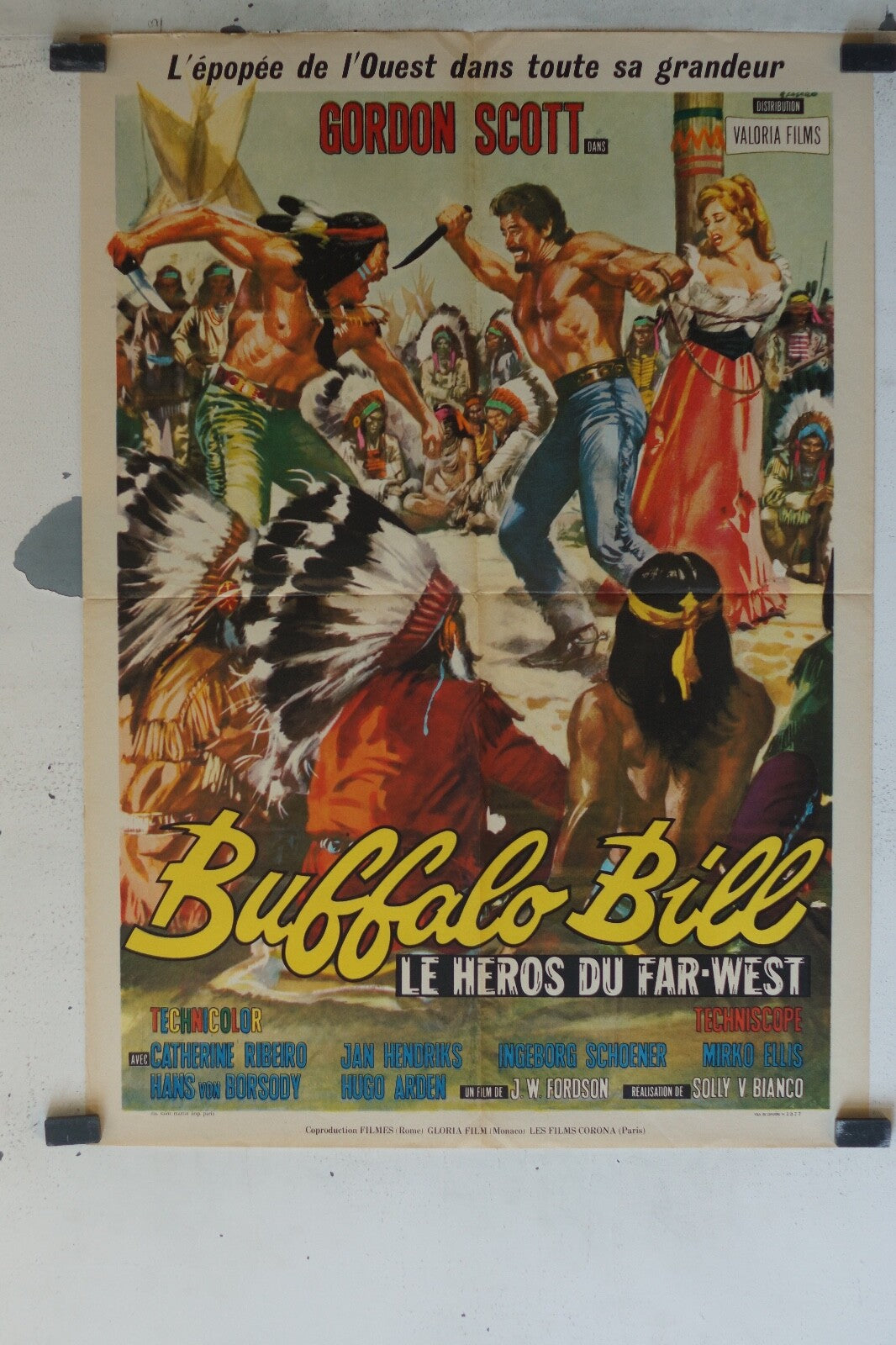 BUFFALO BILL – LE HEROS DU FAR-WEST MOVIE POSTER ORIGINAL (60X80) Gordon scott
