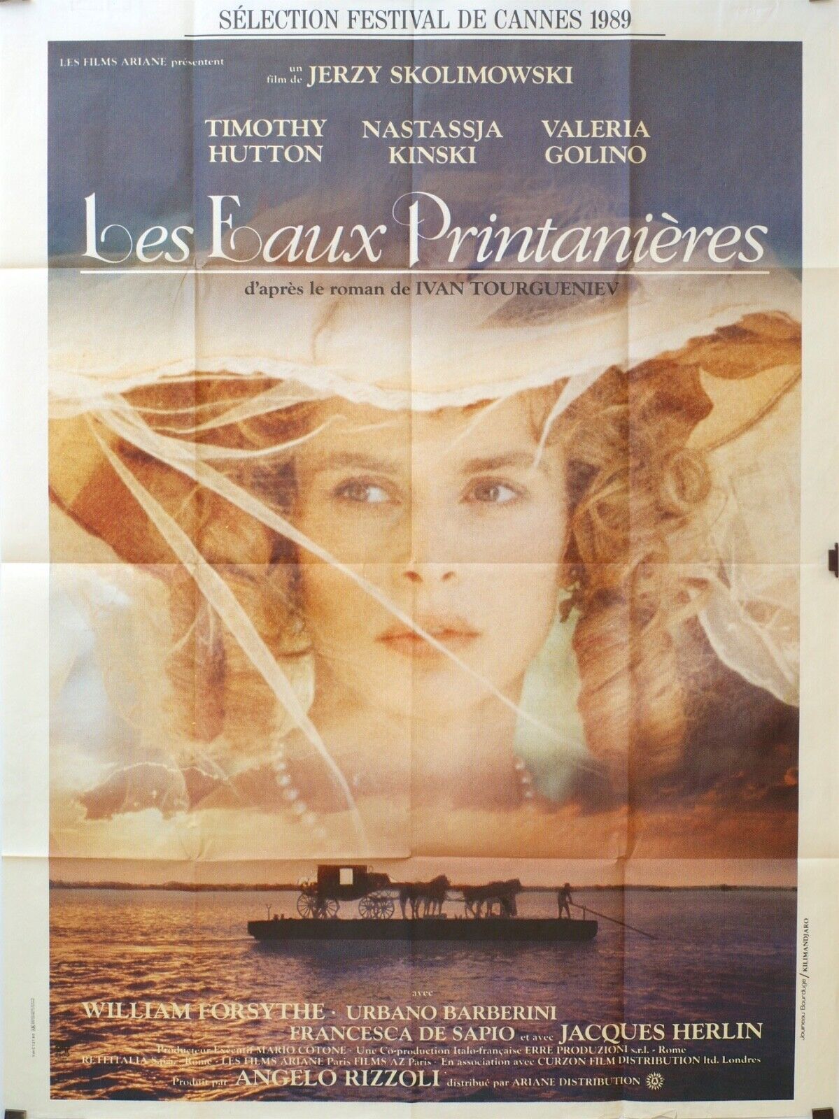 LES EAUX PRINTANIERES ORIGINAL MOVIE POSTER 120x160 TIMOTHY HUTTON
