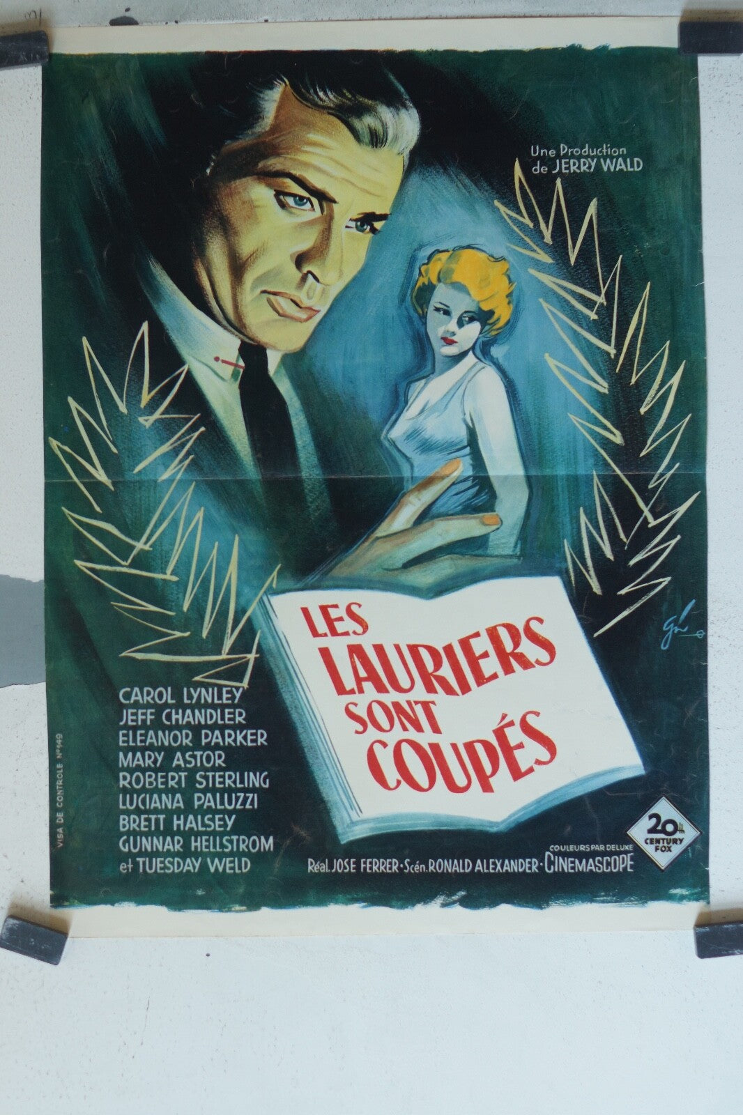 LAURIERS SONT COUPES (LES) MOVIE POSTER ORIGINAL 40x60 Carol Lynley
