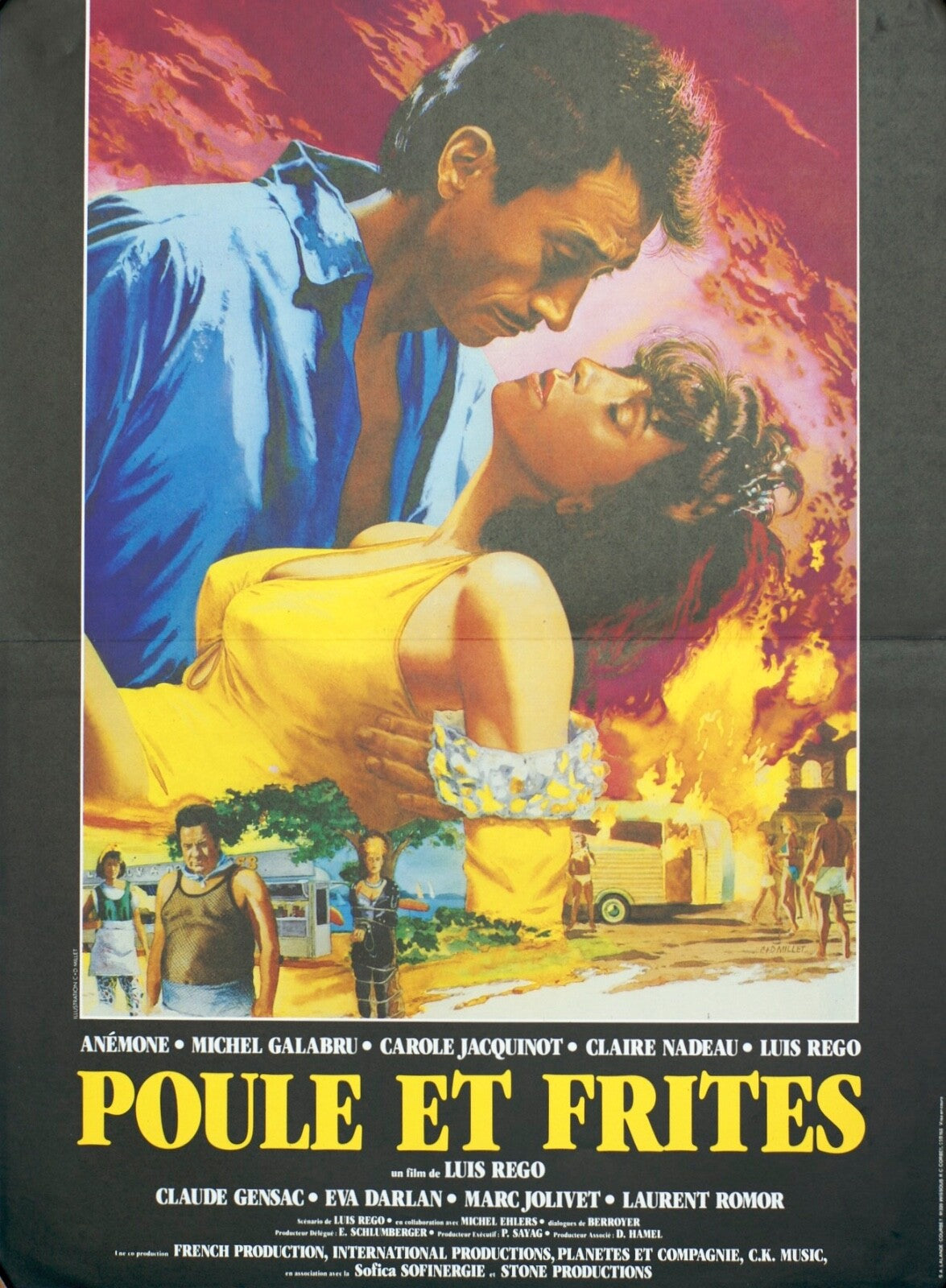 POULE ET FRITES (French Version) 40x60 ORIGINAL