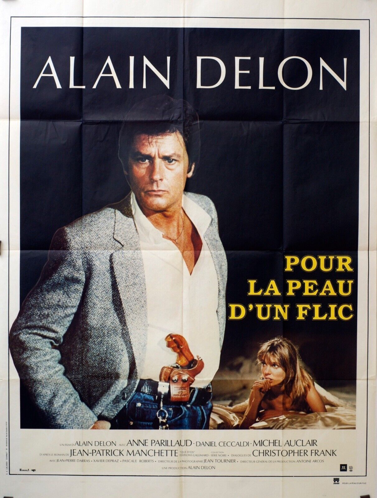 POUR LA PEAU D’UN FLIC, MOVIE POSTER ORIGINAL 120x160 ALAIN DELON