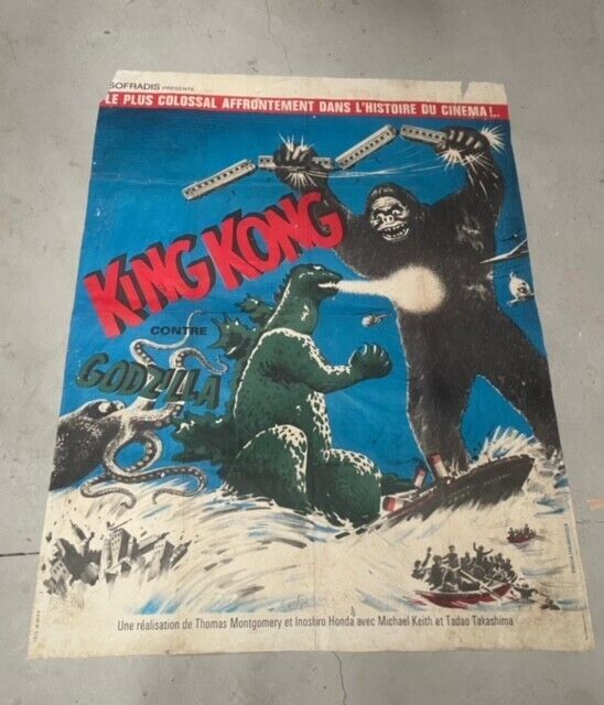 KING KONG, GOZZILLA, KEITH, TAKASHIMA, MOVIE POSTER ORIGINAL 120x160