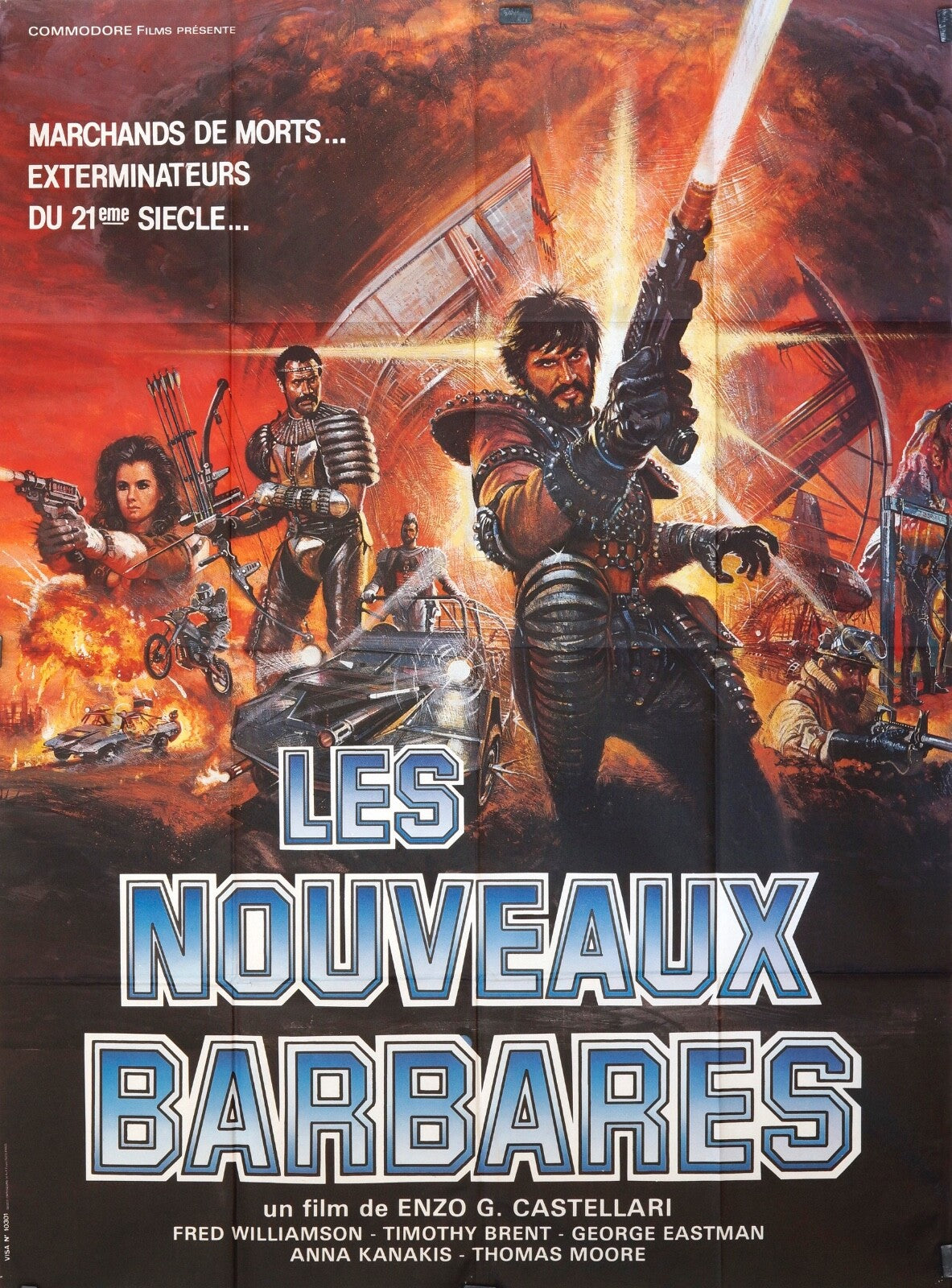 LES NOUVEAUX BARBARES MARIANNE BASLER MOVIE POSTER ORIGINAL 120x160